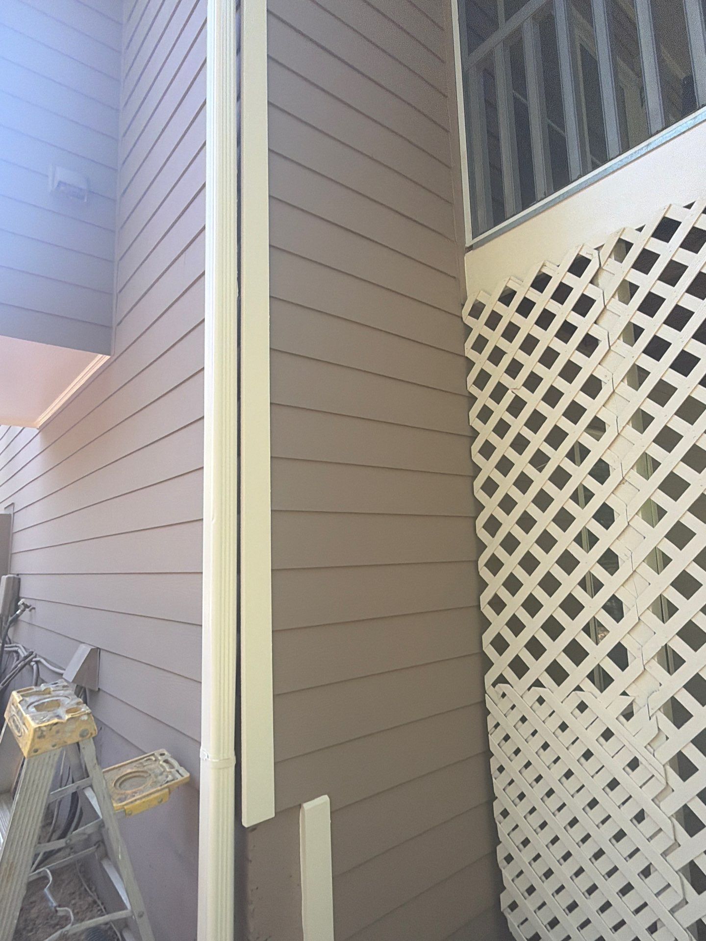 Exterior Painting using Sherwin-Williams and Rotted Wood Replacement by Nelson Exteriors 