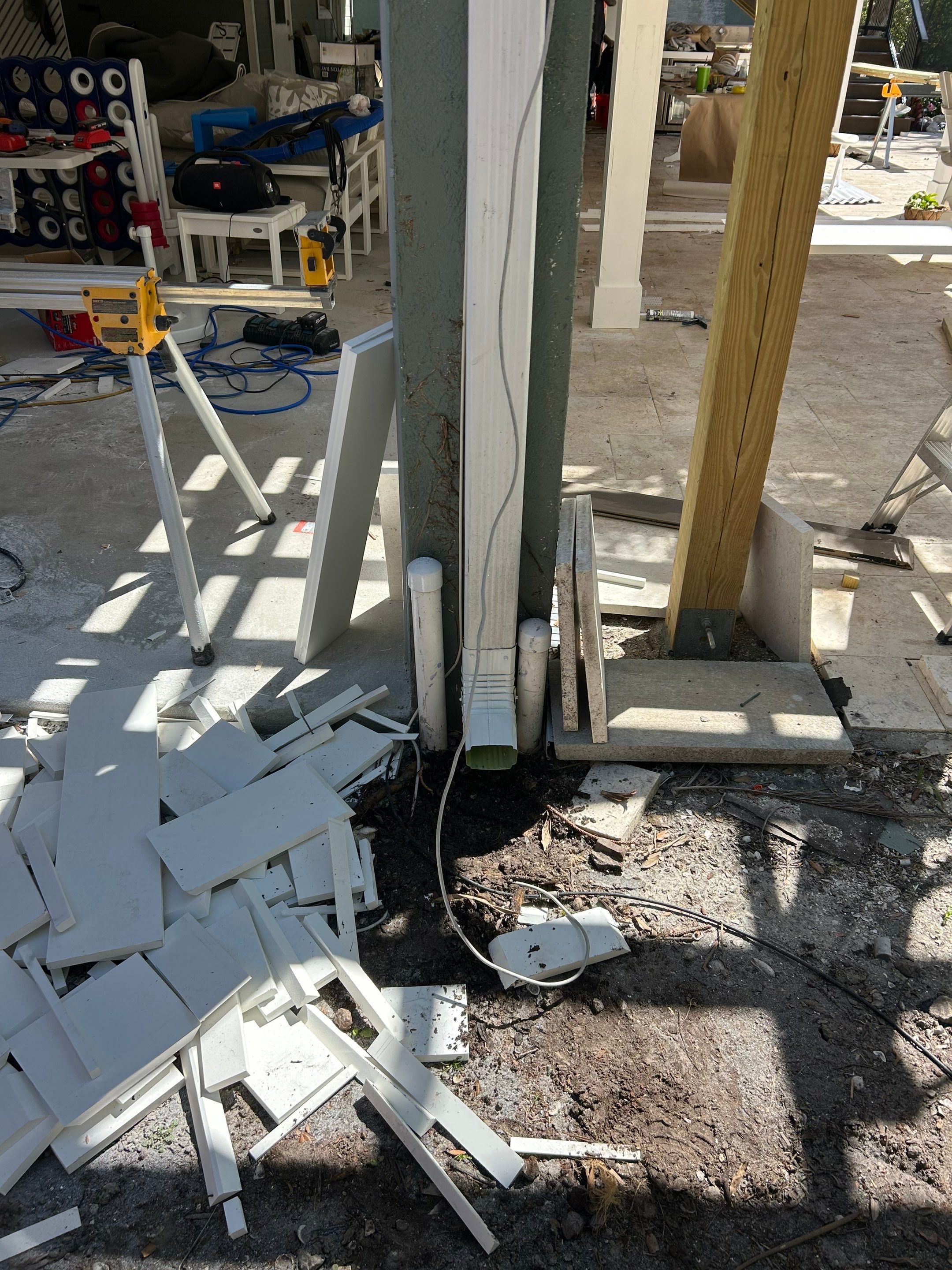 Custom Downspout Installation in Siesta Key FL by Gutter Professors