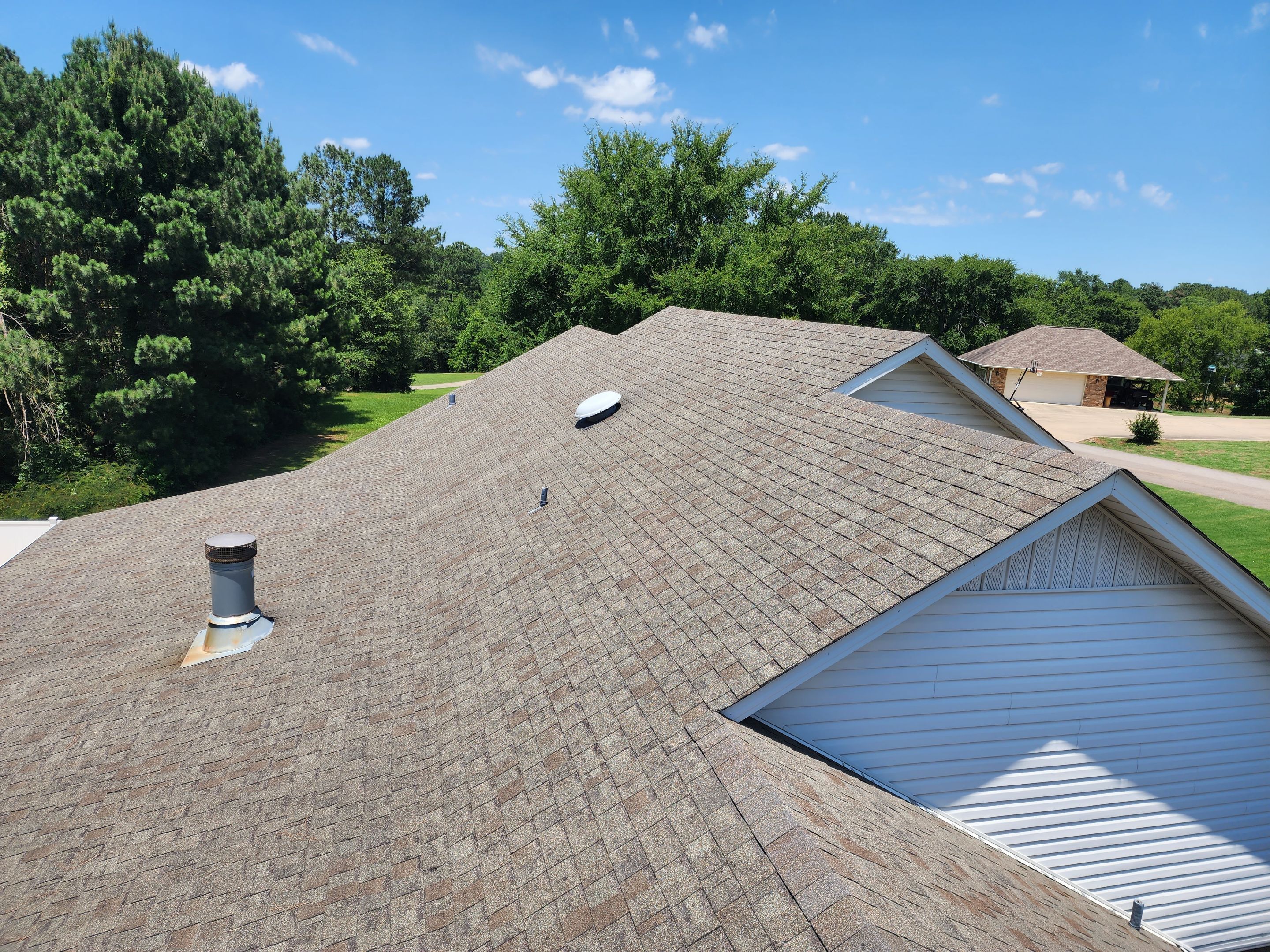 Residential Roofing Repair using Malarkey Highlander: Natural Wood by Hostetler Roofing
