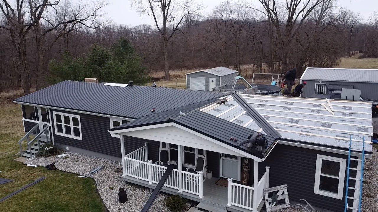 Exposed Fastener Metal Roof Replacement – Columbia City, Indiana by 4Ever Metal Roofing