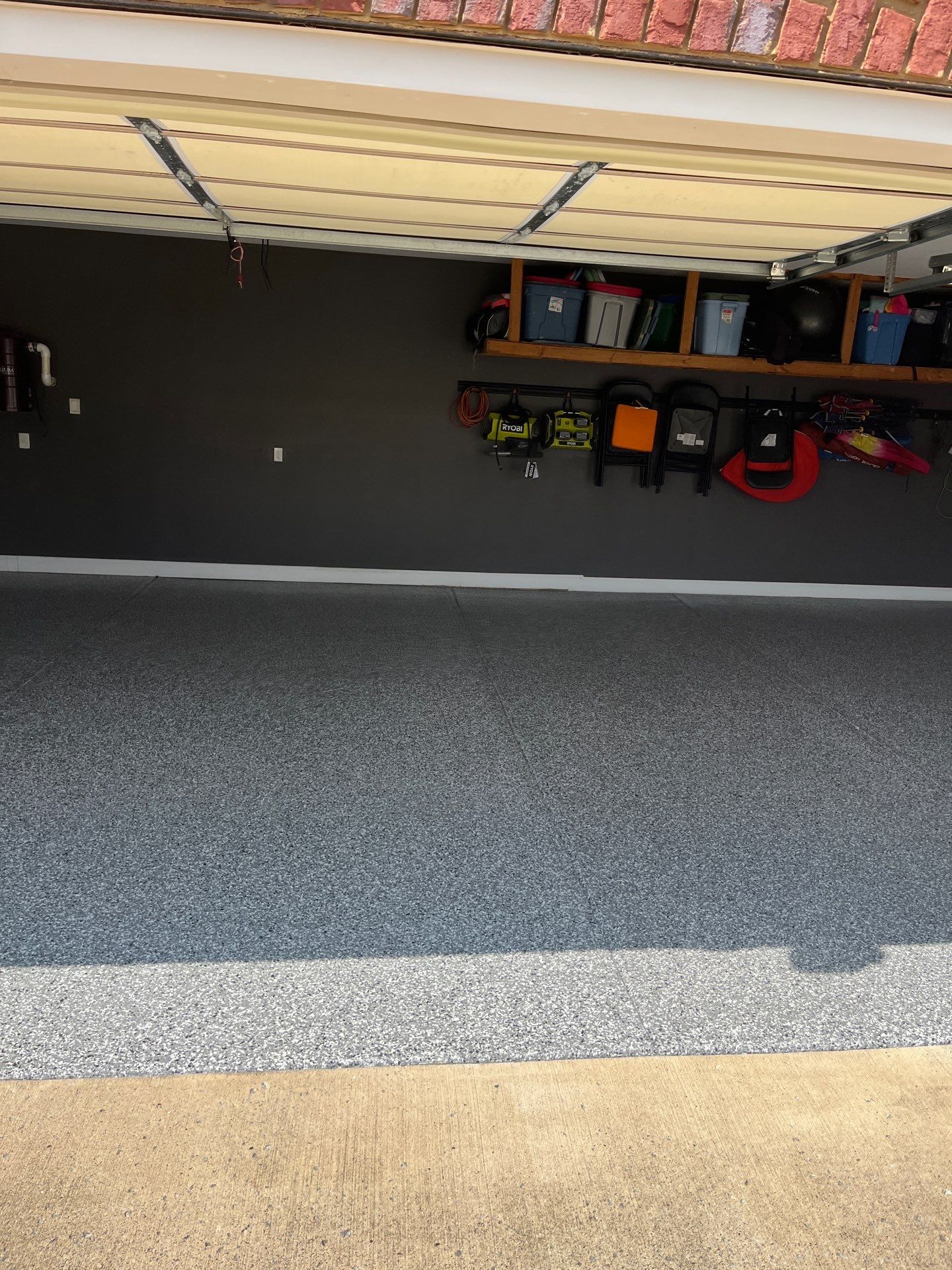 Garage Floor Coating using Wombat by My Garage Floor Guys