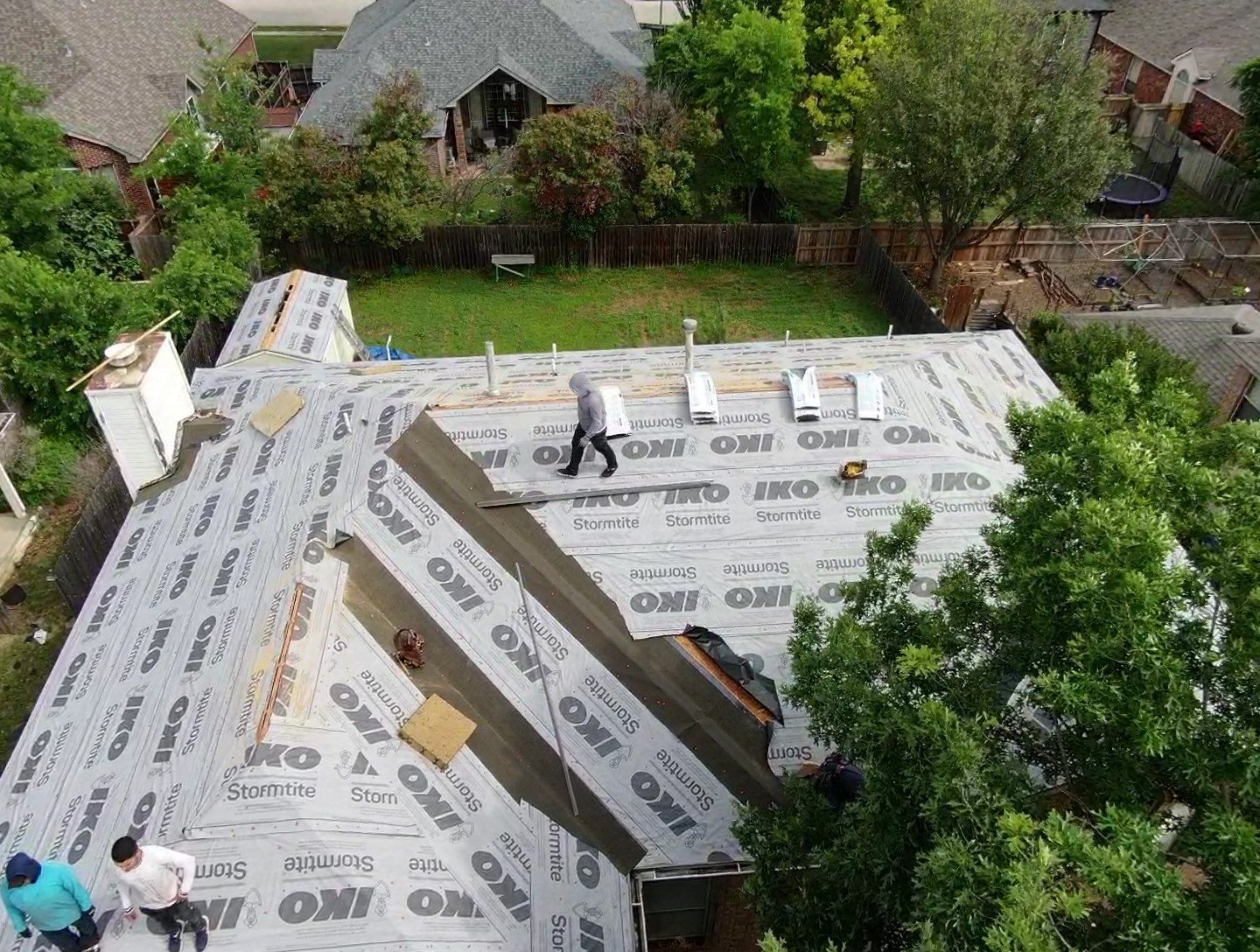 Residential Roofing Installation using Iko Dynasty Biscayne Bay Color by Becker Roofing and Exteriors