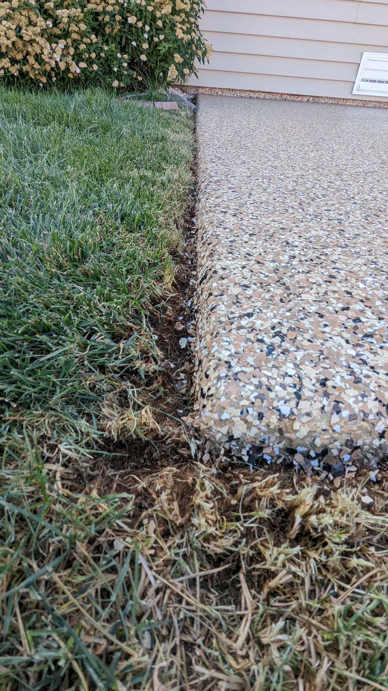 Patio Transformation using Sandstone by Croc Coatings, LLC