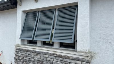 Bahama Shutters in Blue Grey