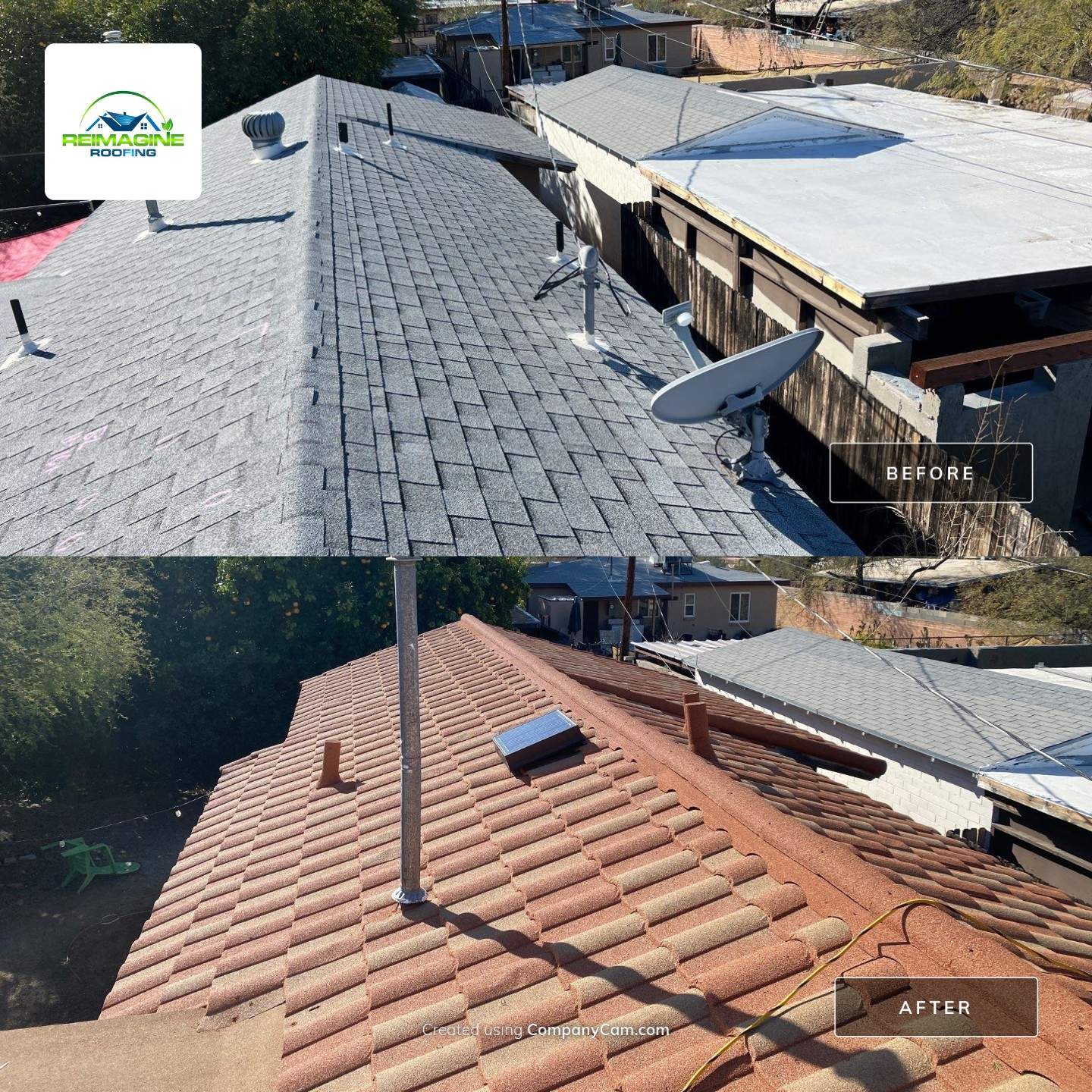 Spanish Red Stone Coated Steel by Reimagine Roofing