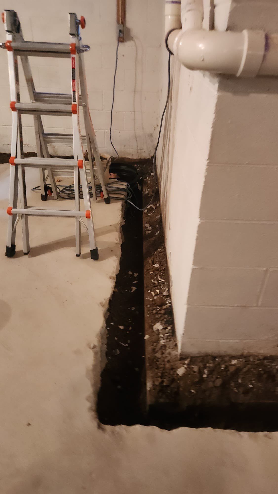 Interior French Drain in Mountain Lakes, NJ by Pure Service Pro, LLC 