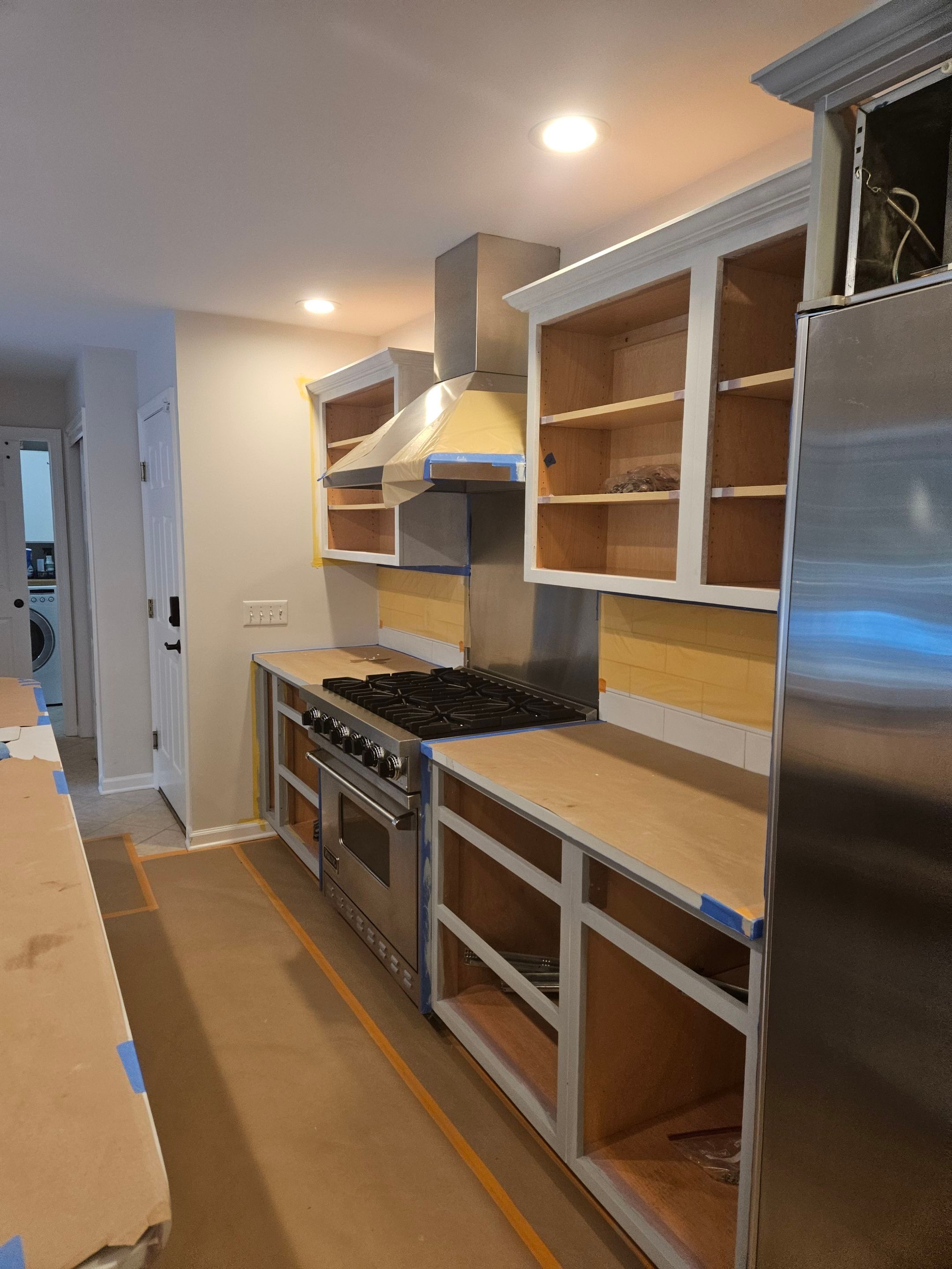 Chic Kitchen Cabinet Refinishing Project by Spectrum Painting, LLC
