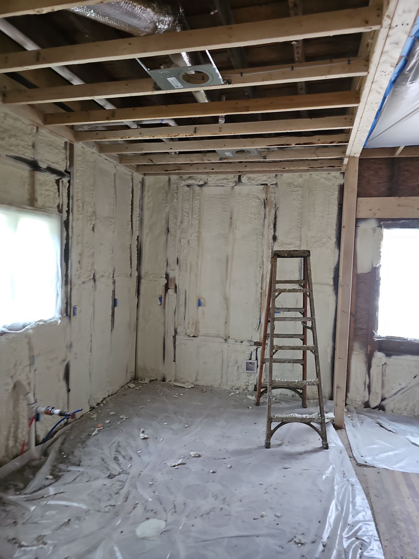 Home Remodel using Closed Cell Spray Foam by NYS Foam & Energy