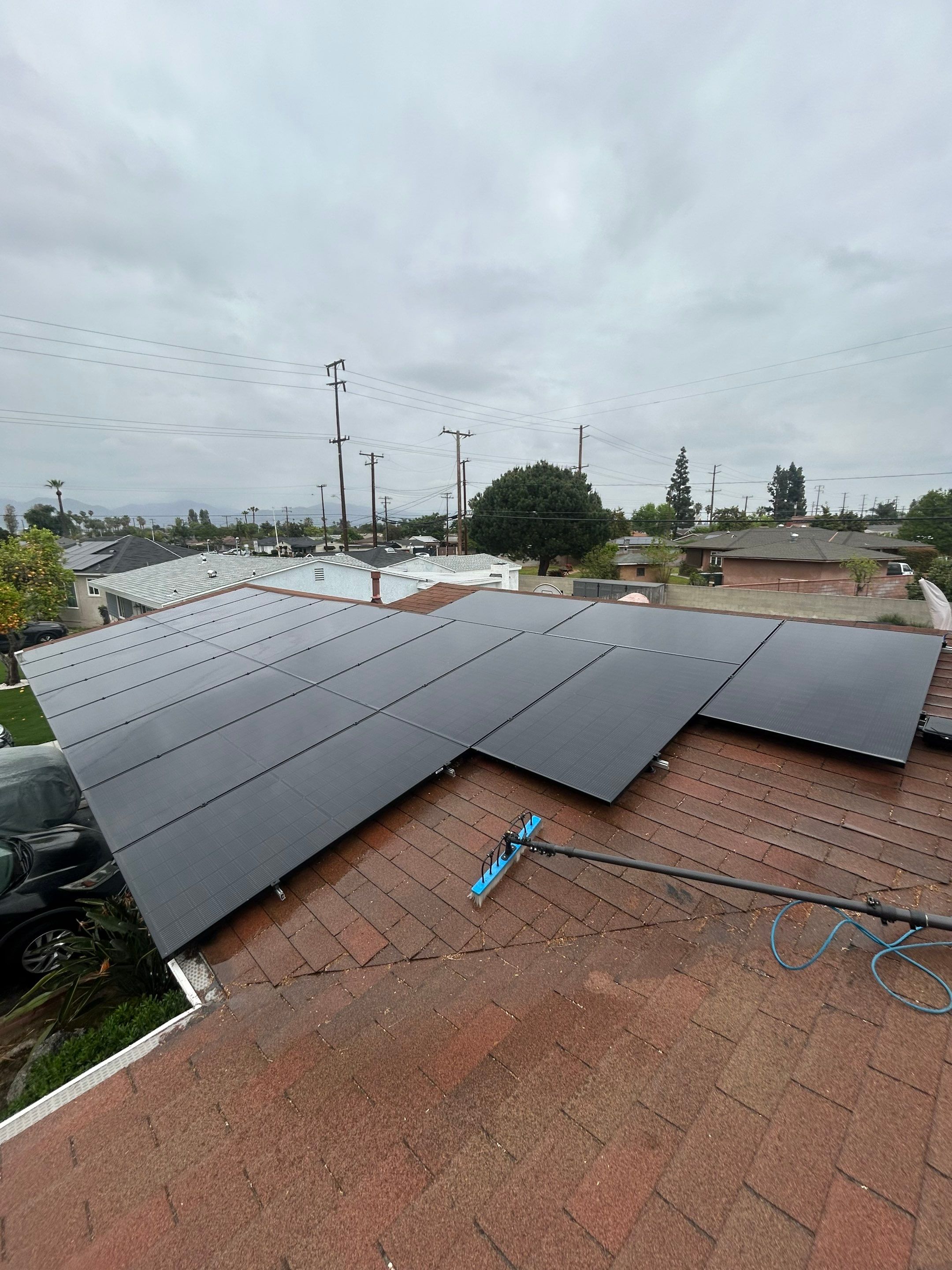 Solar Panel Cleaning in Covina Ca by Palm Coast Solar Cleaning