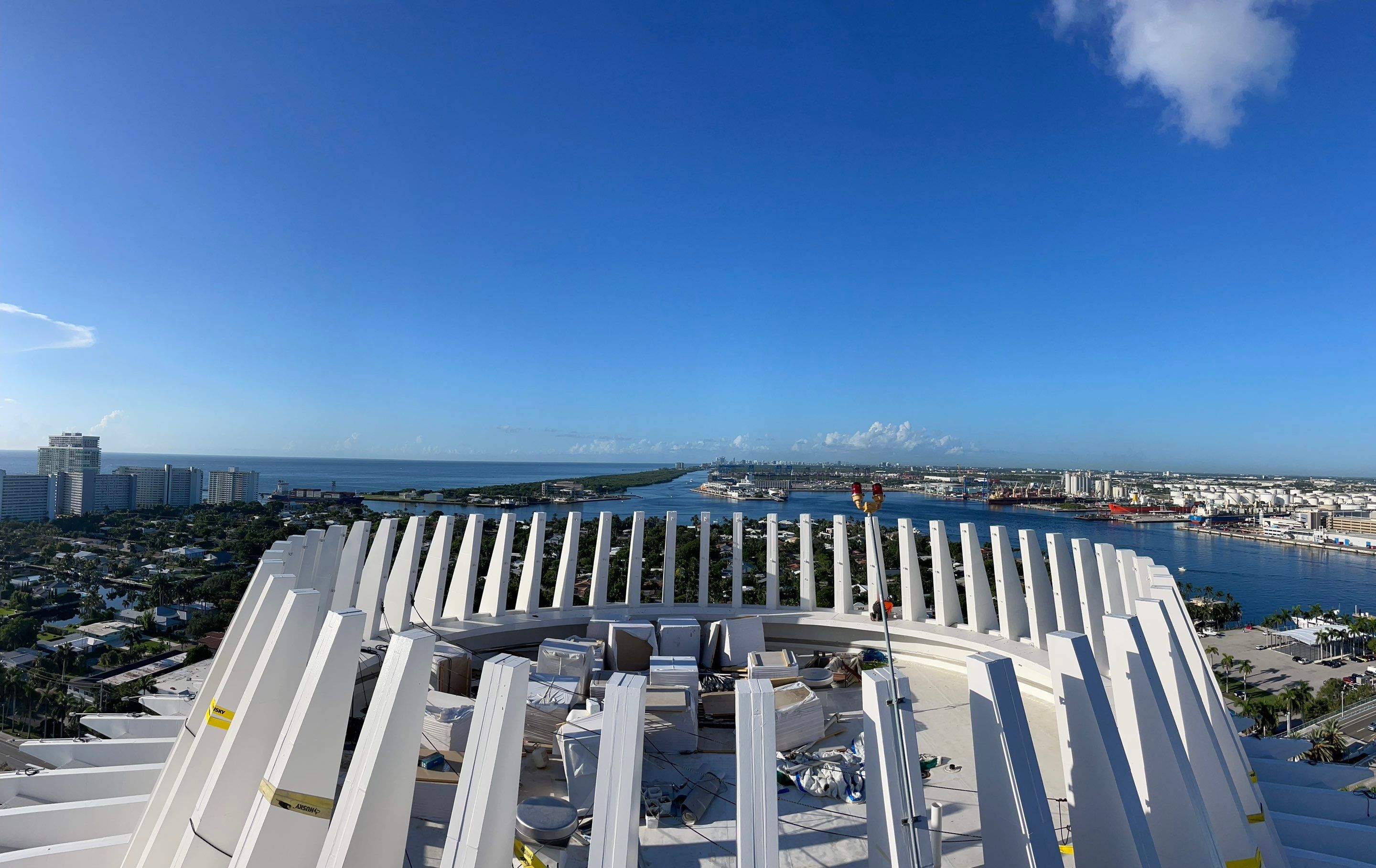 Historic Pier 66 New Roofing and Waterproofing  by Biscayne Roofing and Waterproofing
