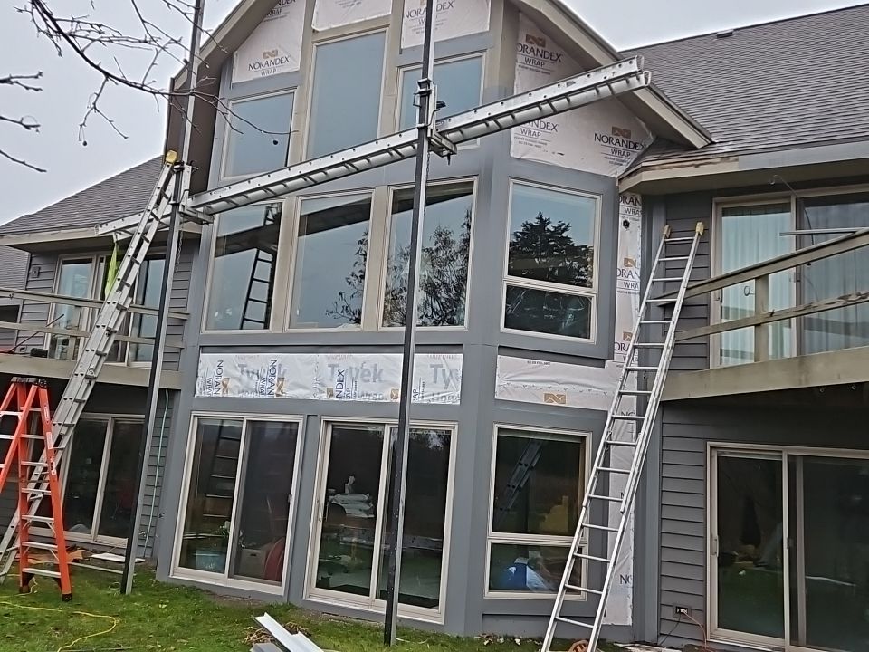 Siding Installation using Norandex Polar Wall Plus Siding, Window Wraps by Total Exteriors
