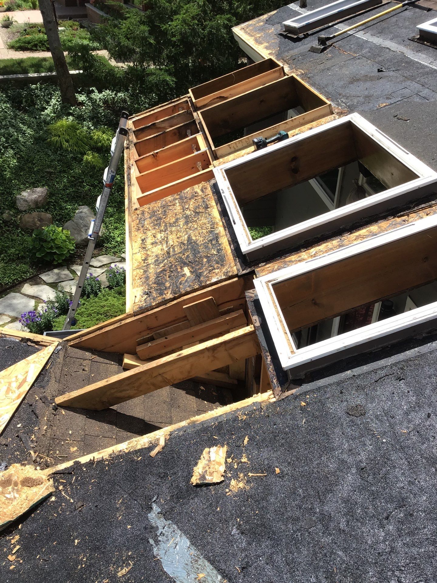 Velux Skylights, GAF Roofing, Front Porch Overhang by Northwest Construction