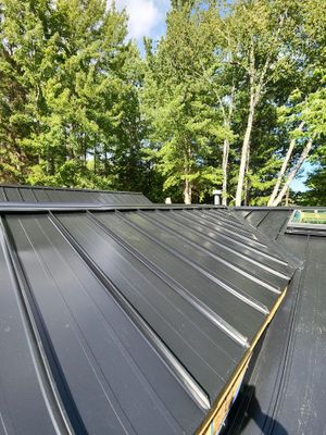 Roof Replacement using 16" Standing Seam Panels