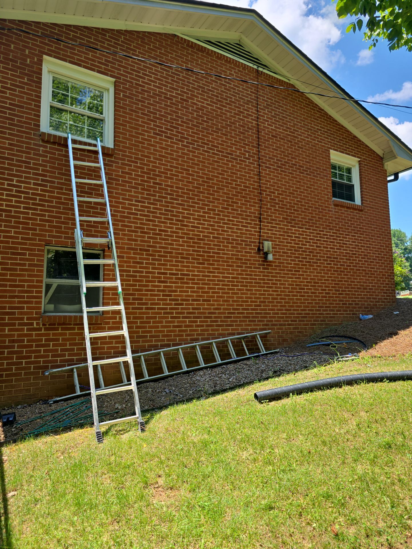 Roof and gutter replacement by hail and wind damage by Just Brilliant Restoration JBR