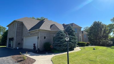 Completed gutter protection installation in Oswego, IL 60543