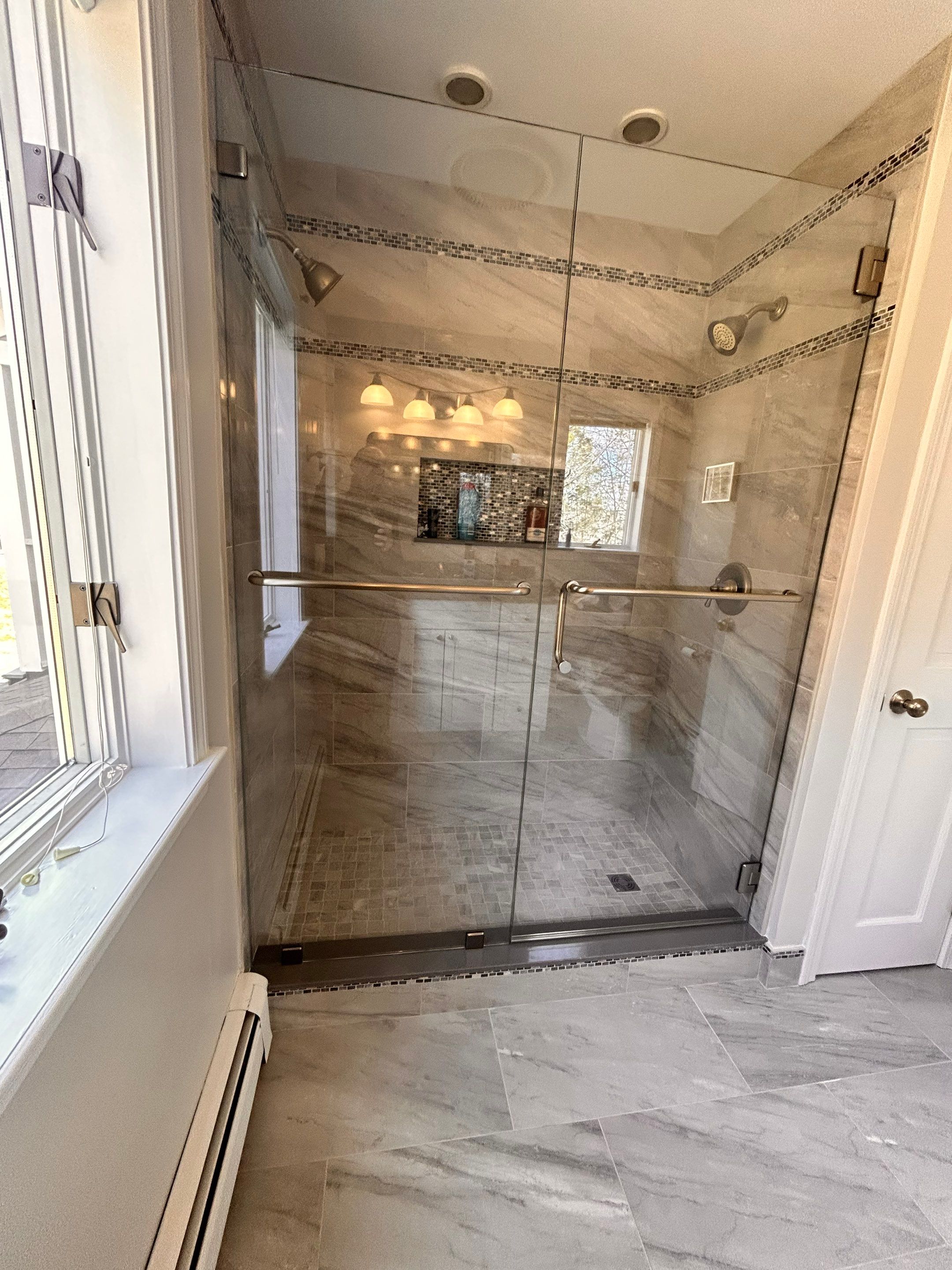 Shower Enclosure using Tempered Shower Glass by Cheshire Glass Company