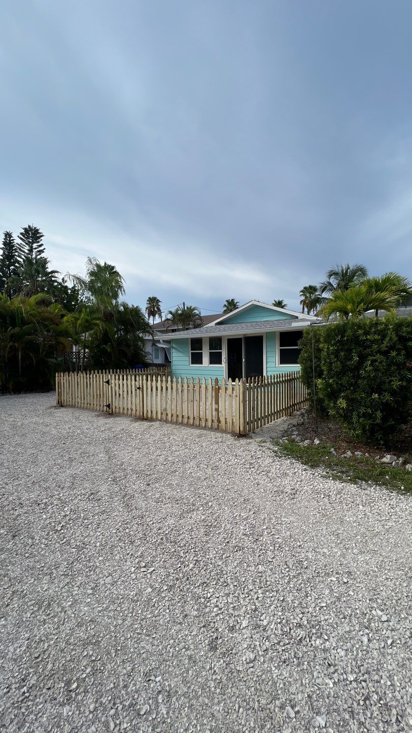 Anna Maria Island, FL 4ft. Tall Spaced Picket Wood Fence  by Asap fence and gates, LLC