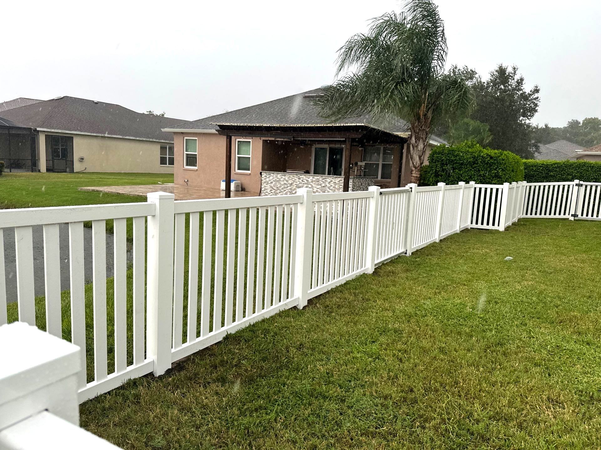 Vinyl Fence Installation using 6Ft White Vinyl Privacy and Picket Fence by Asap fence and gates, LLC