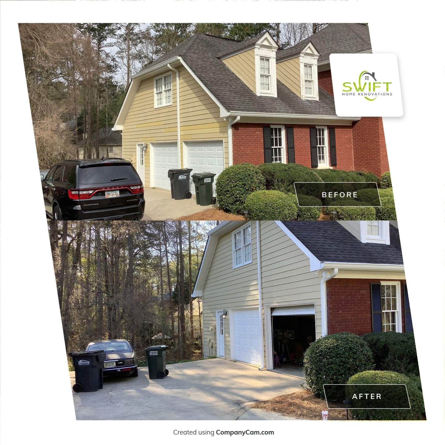Exterior Home Painting and Trim Update in Kennesaw by Swift Home Renovations