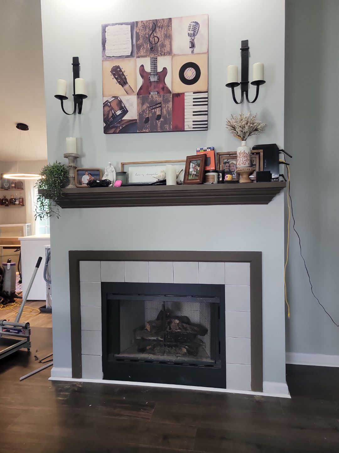 Holly Springs Fireplace Transformation — Full-Height Stone Feature Wall
 by Elite Remodeling and Design LLC