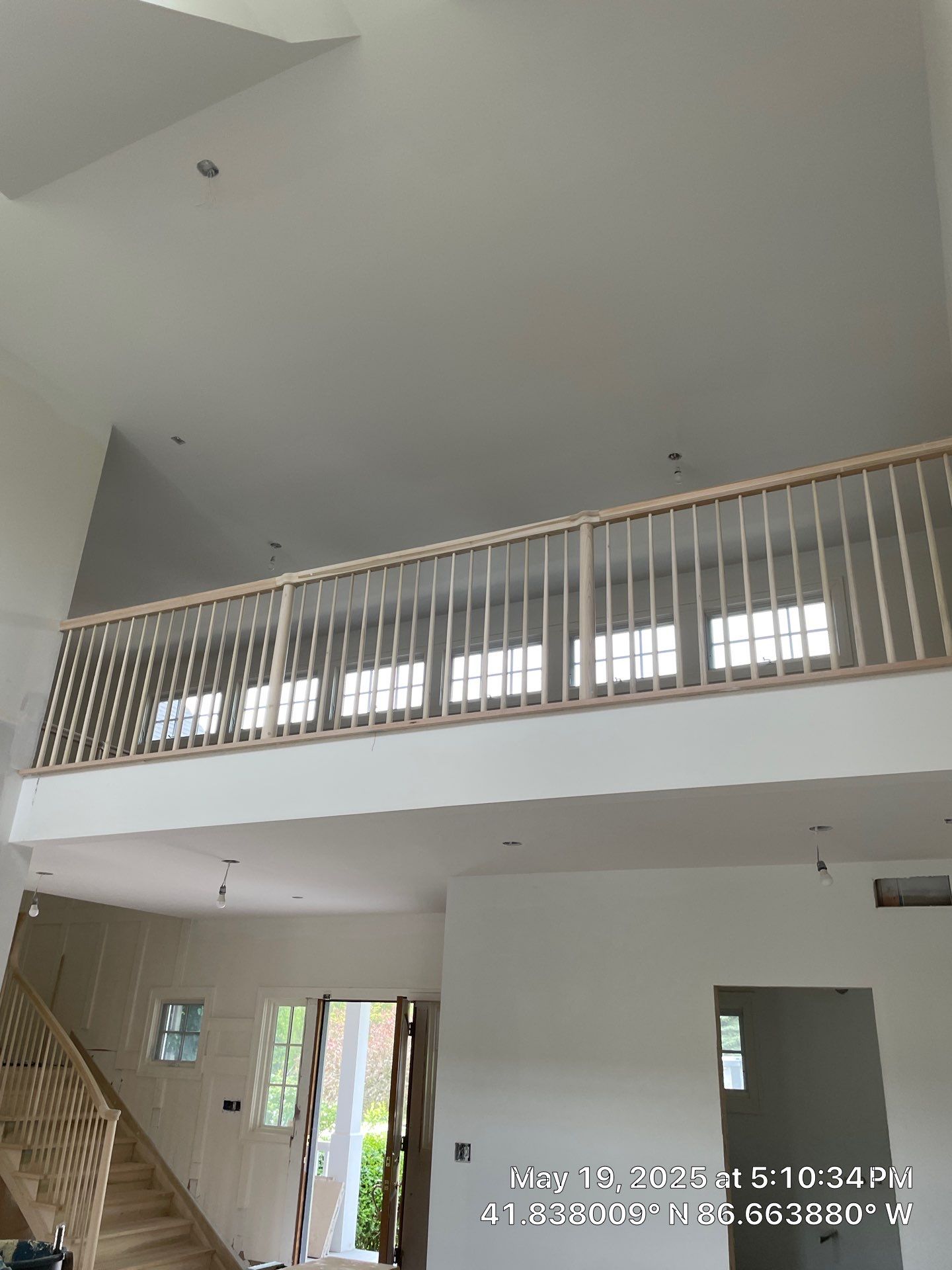 Paint the brand new maple floor...WHITE! Designer-driven project is a showstopper! by RTBaldwin Hardwood Floors