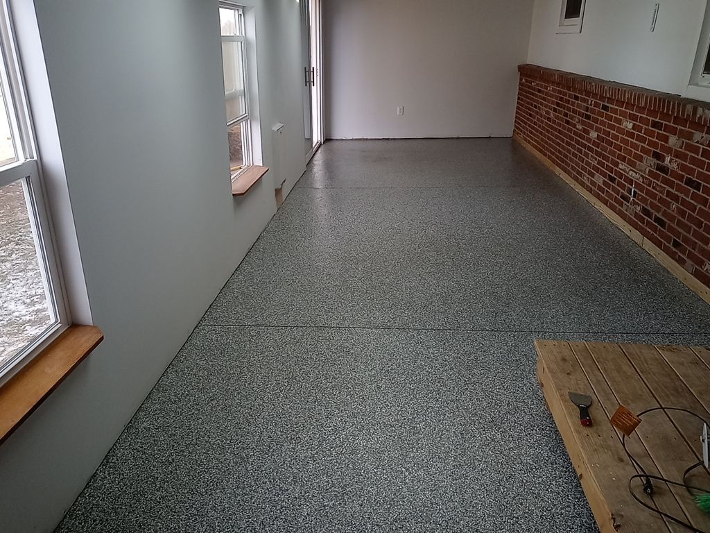 Sunroom Installation using Granite by Your1DayFloor.com