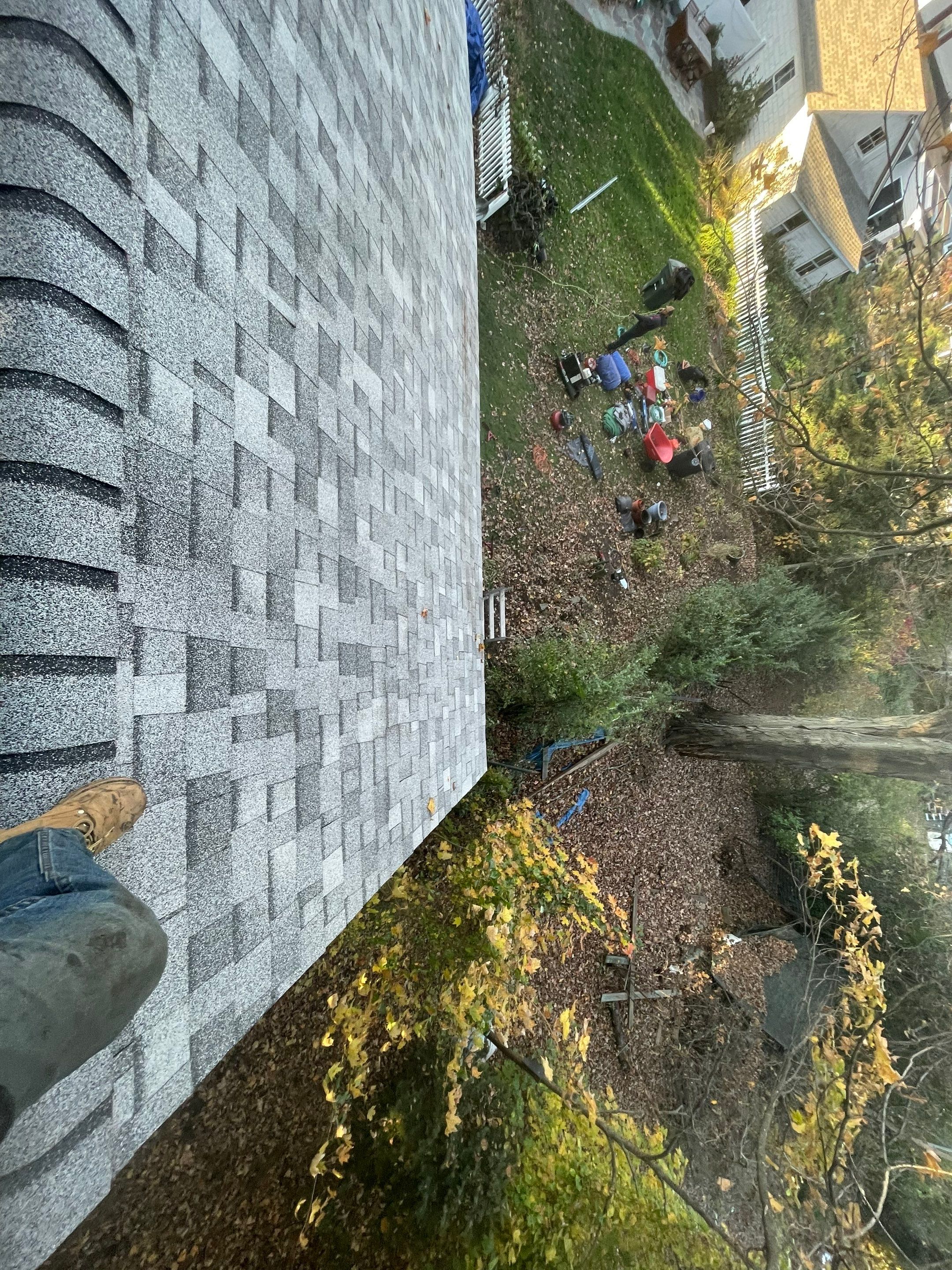 Residential Roofing Installation using Owens Corning TruDefinition Sierra Gray by A Plus Exterior