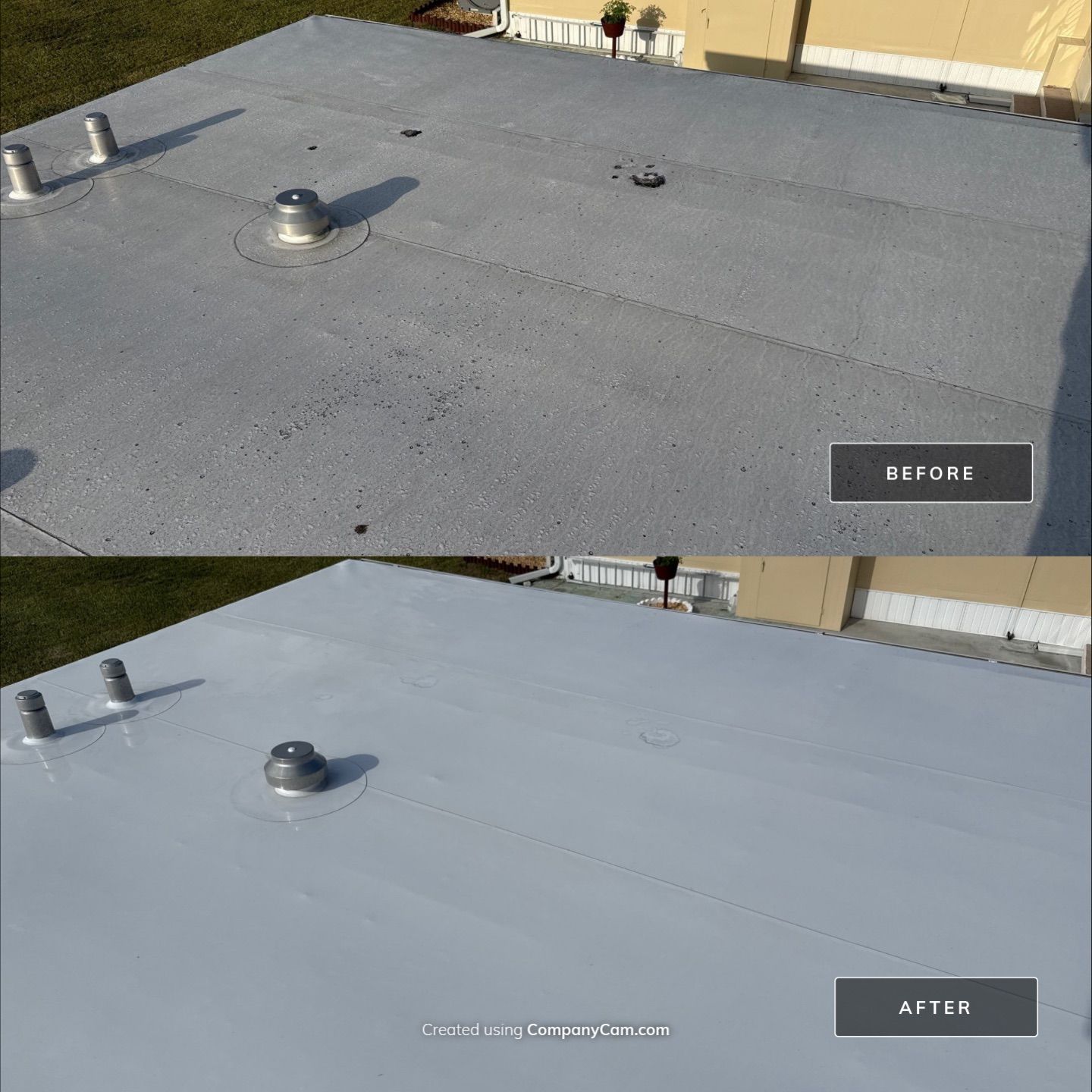 Mobile Home Soft Wash & TPO Roof Cleaning in Leisure Lake Mobile Home Park – Palmetto, FL by Sunshine AquaWash