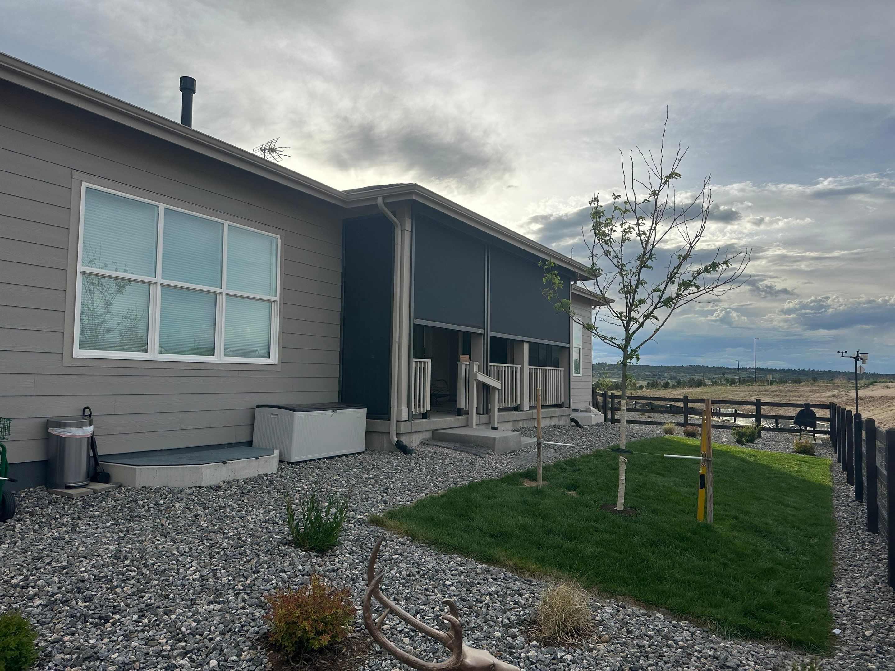 Exterior All-Weather MagnaTrack Screens Installation for Castle Rock Home by Outdoor Solutions Colorado