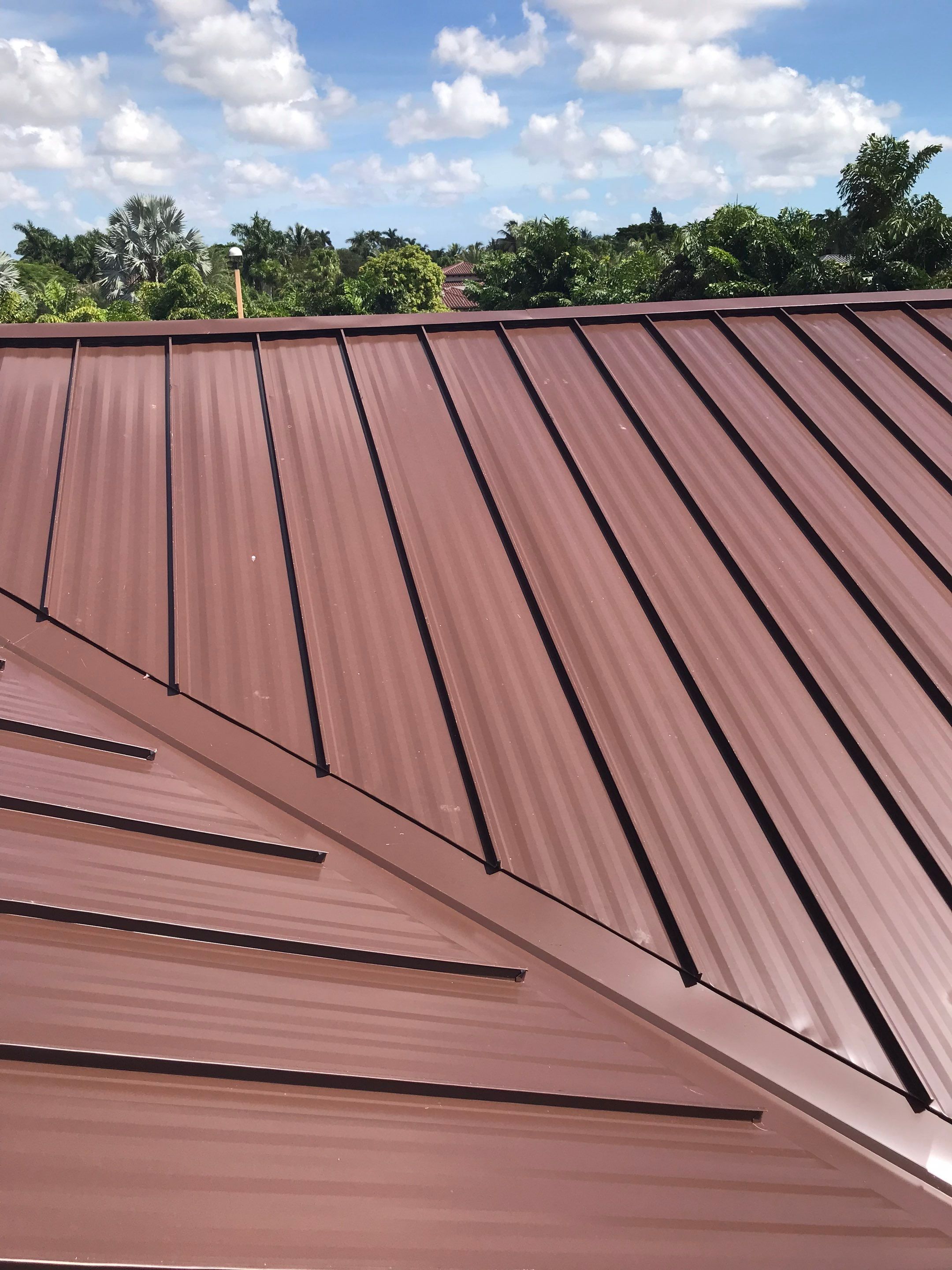 Metal Roof - Galvalume - Mansard Brown by Istueta Roofing