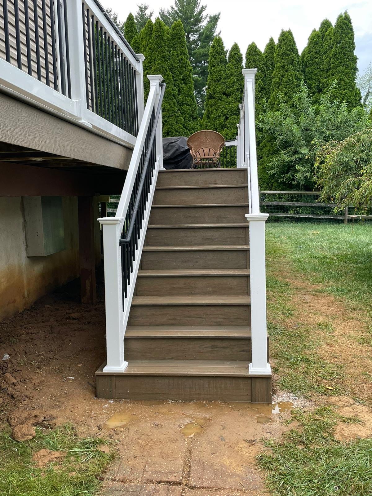 Deck Resurface using Deckorators Vista decking - color Dunnewood by deck guardian
