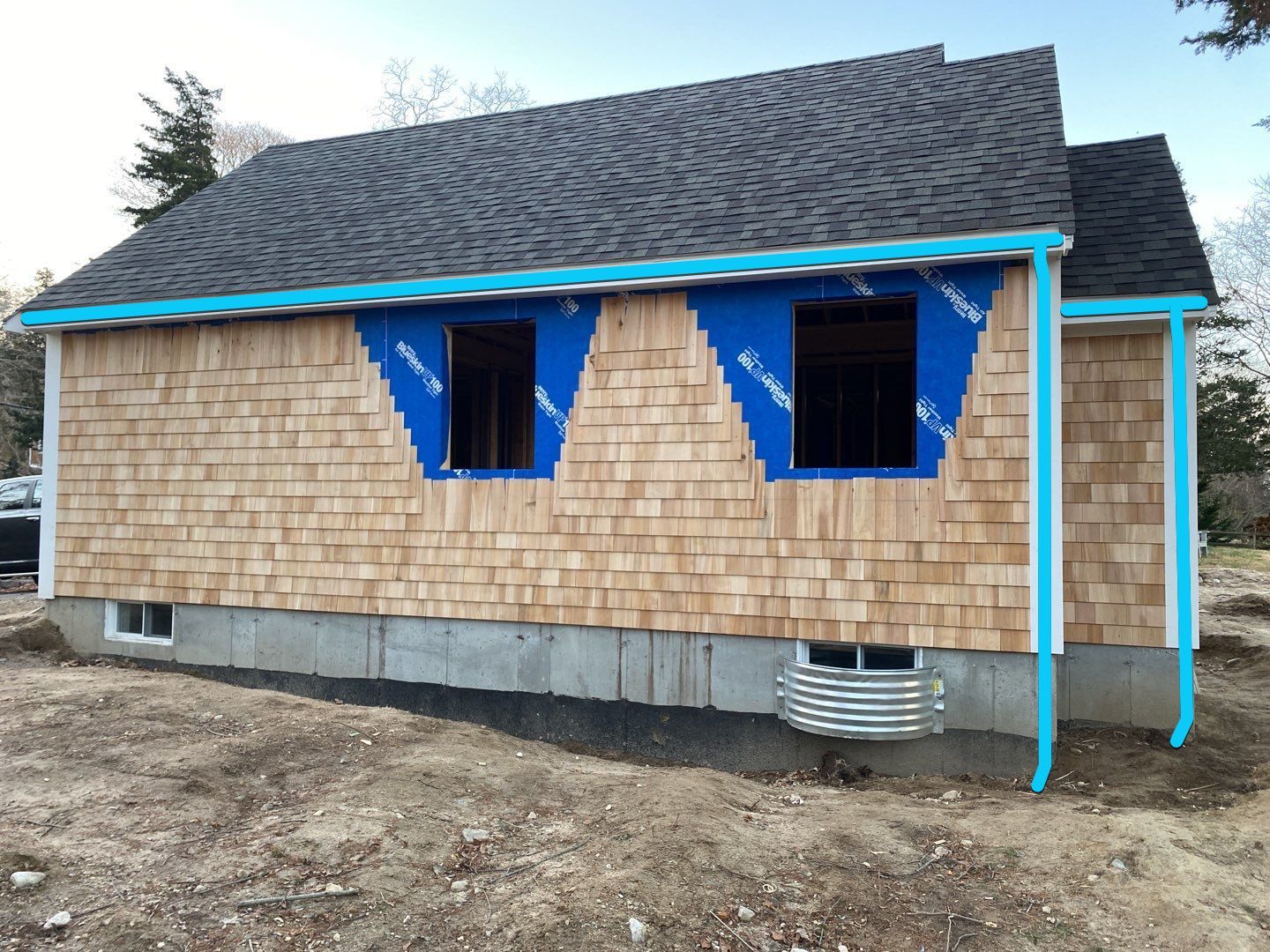 Fiberglass Gutter Installation in Falmouth, MA by Gutter Pro by Gutter Pro Enterprises