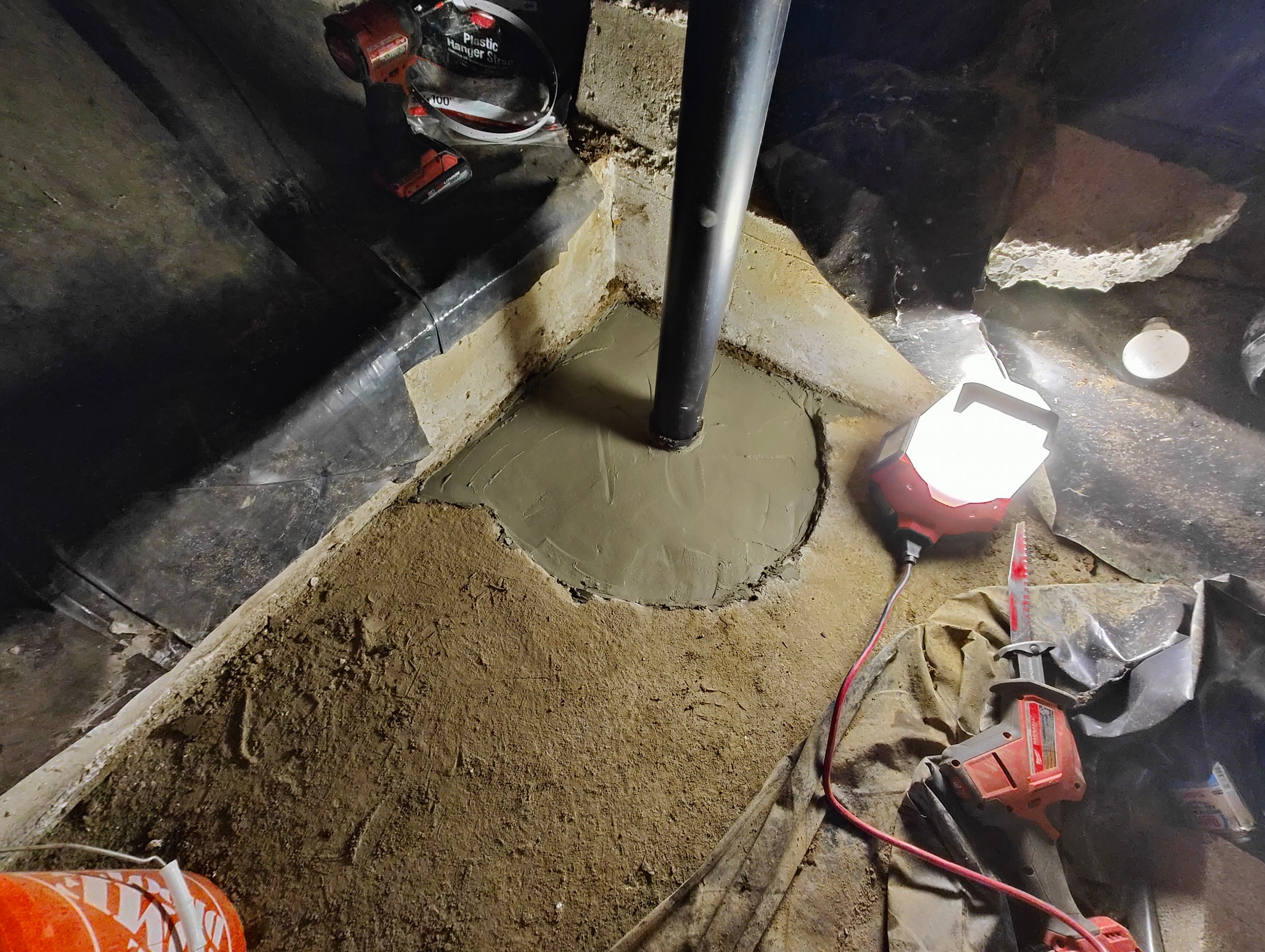 Radon well sub slab by JustRadon.Com