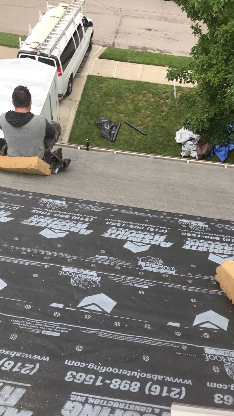 Residential Roof Replacement using Owens Corning Duration, Colonial Slate by Absolute Roofing and Construction