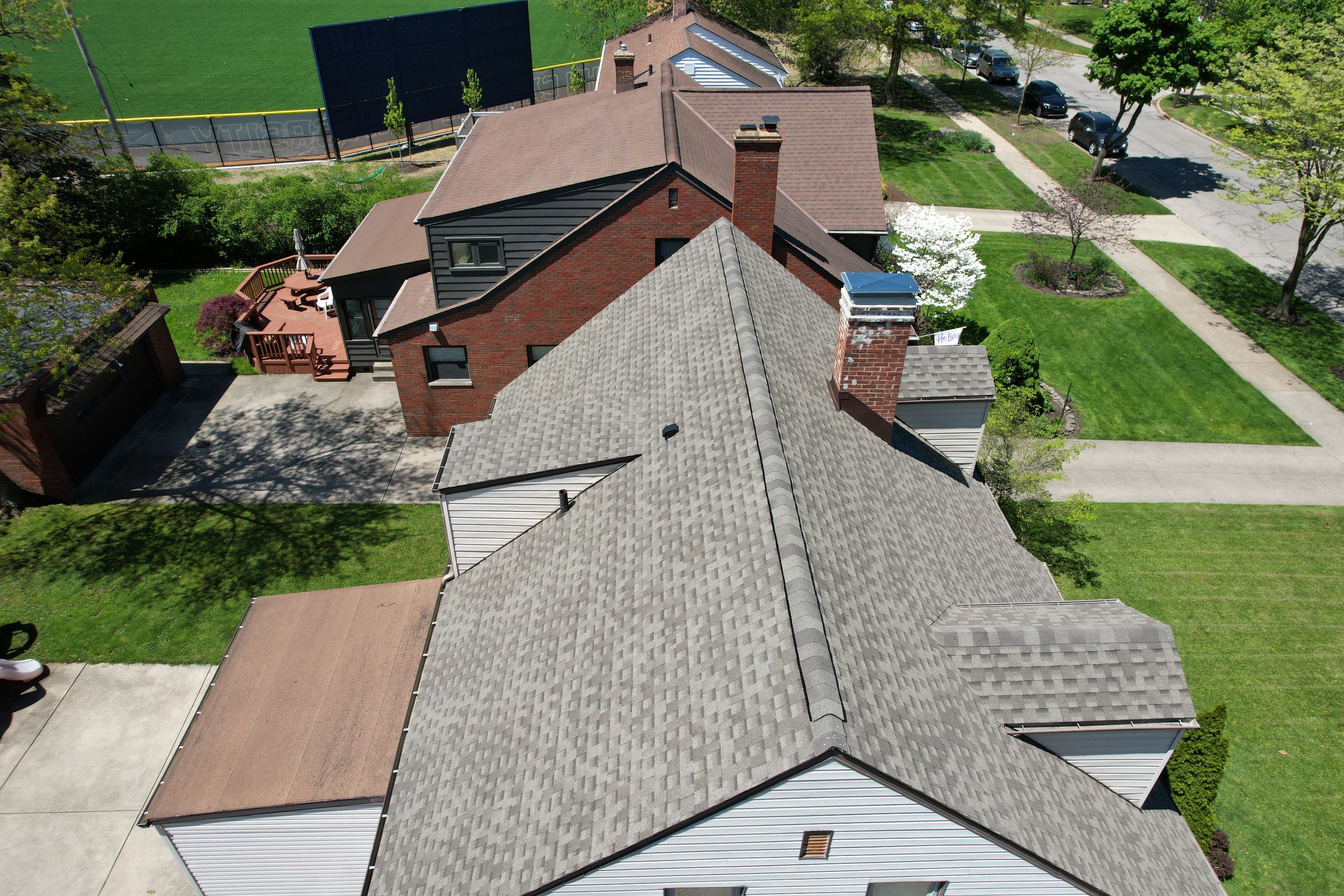 Residential Roof Replacement using GAF Timberline HDZ Weathered Wood by Atlas Roofing & Restoration