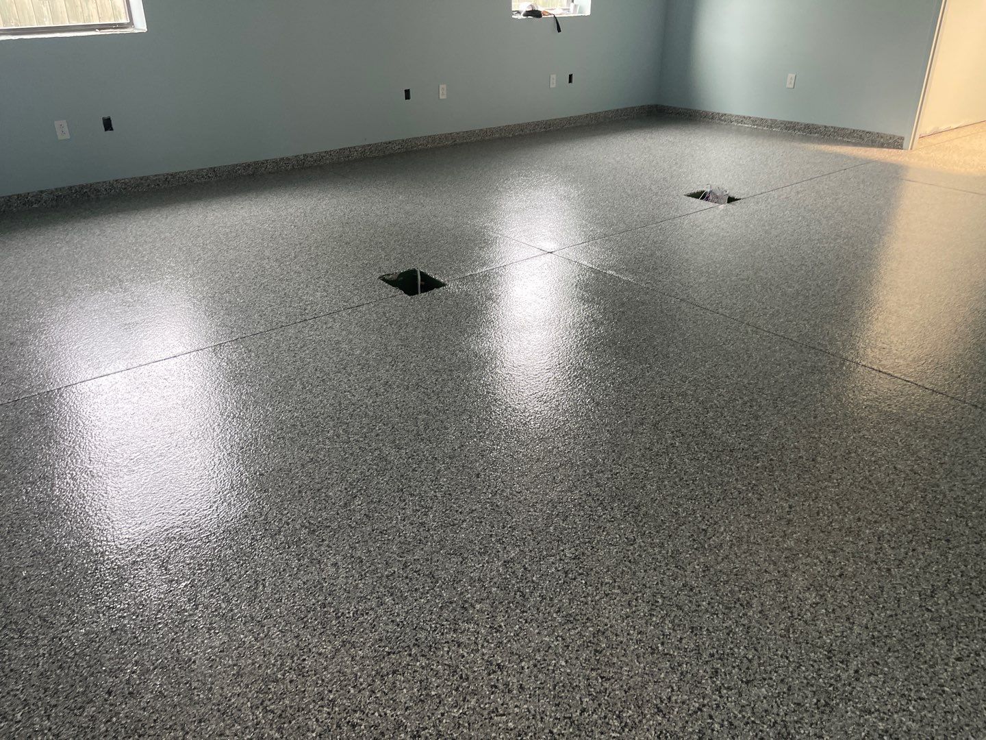 Hawthorne Library-Maker Space in Slatestone by Cross Creek Concrete Coatings