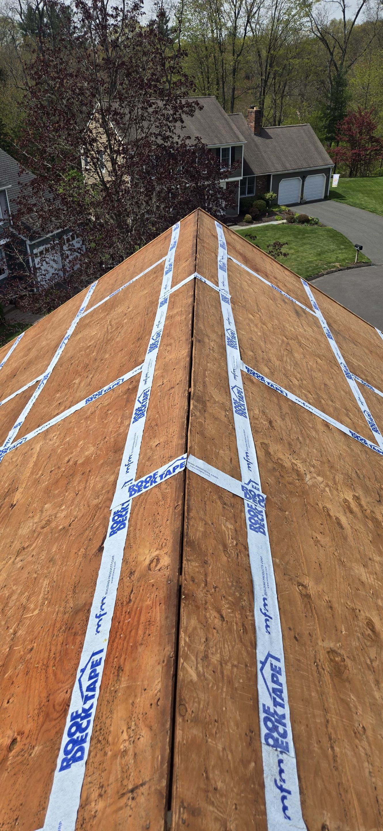 Architectural Shingle Roof Replacement and Chimney Flashing in Cheshire, CT by A Plus Exterior