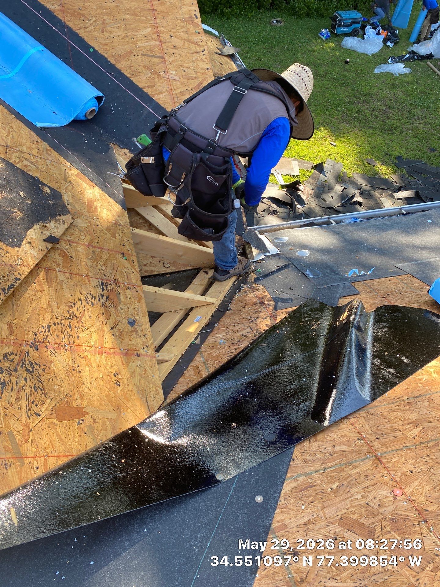 Fortified Roof Replacement in Sneads Ferry, NC using Certainteed Landmark Max Def Charcoal Black by RGR Construction and Roofing, LLC