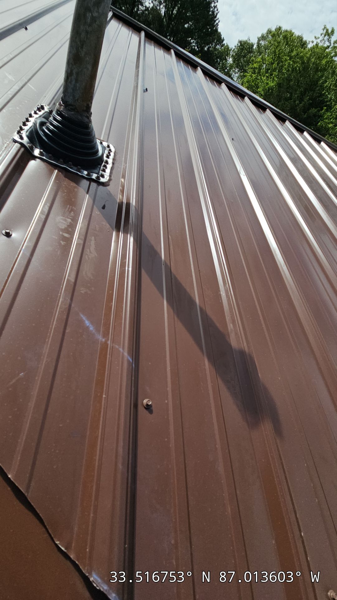 Metal Roof Replacement in Sylvan Springs (Brown) by The Roofing Dudes