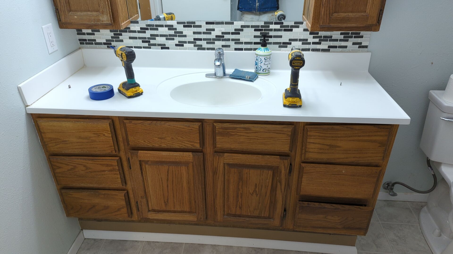 Kitchen & Bathroom Cabinet Repaint by Midnight Sun Painting
