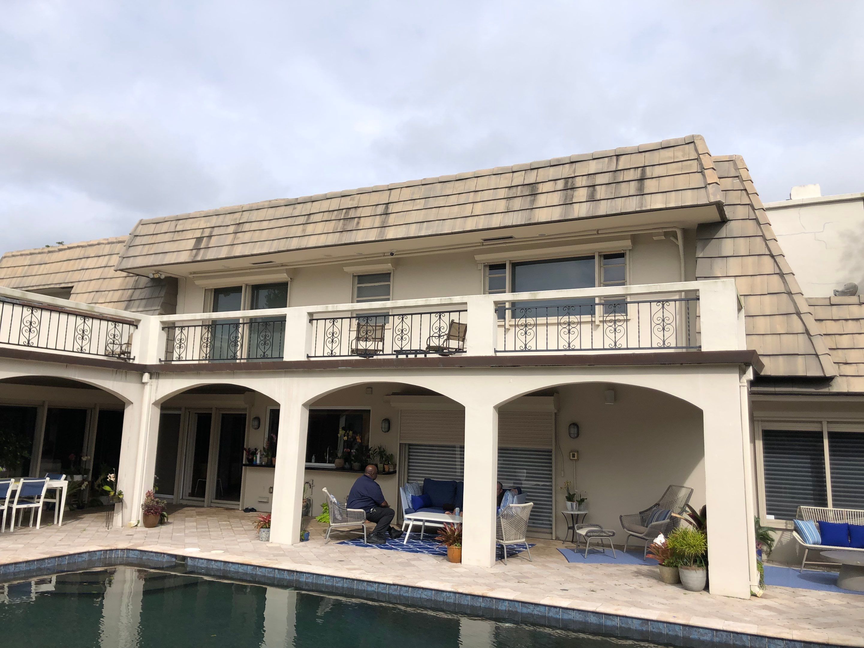 Amazing TPO flat deck re-roof with Eagle mansard in Hollywood Florida.  by First Due Roofing
