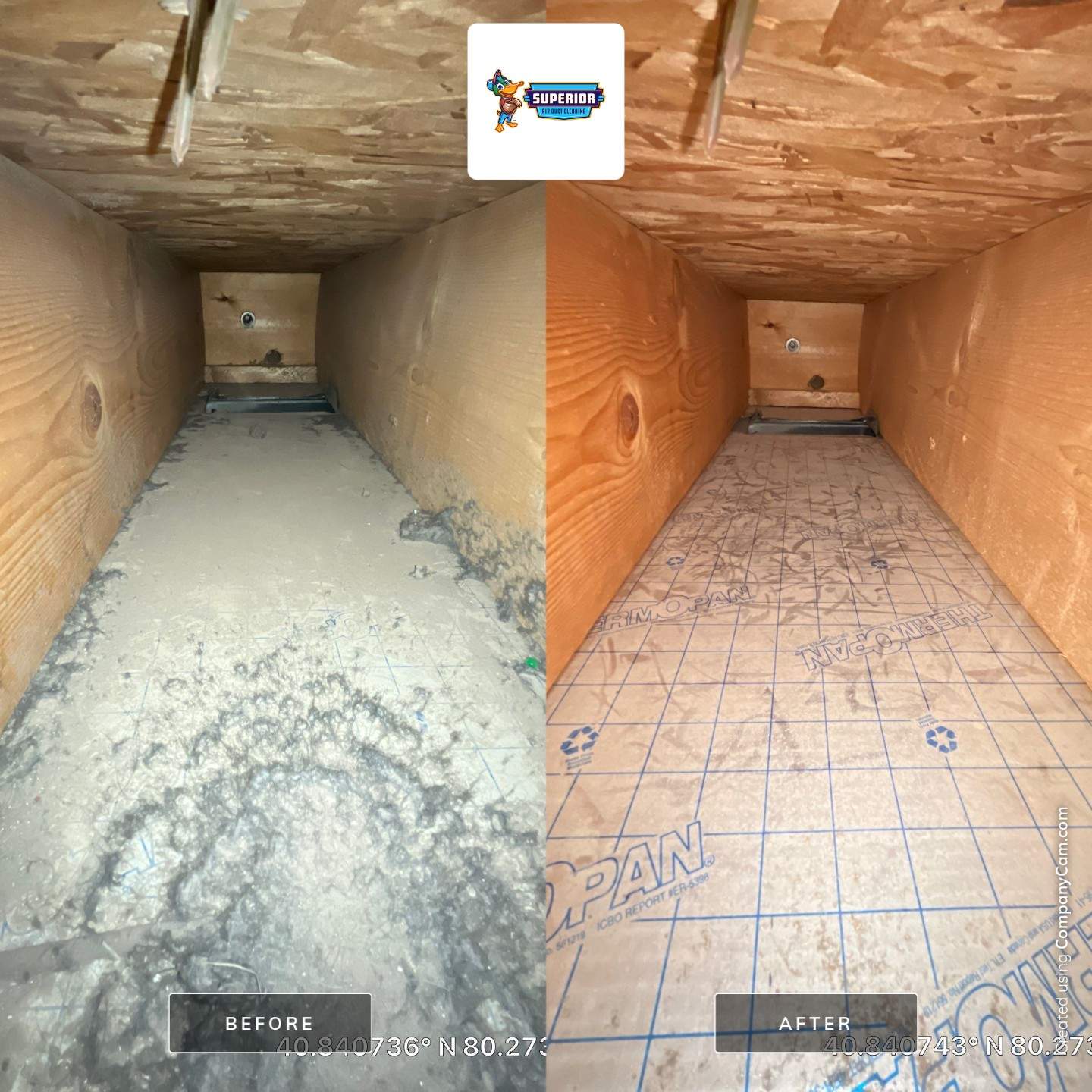 Air Duct Cleaning With a Vacuum Truck in Ellwood City, PA by Superior Air Duct Cleaning