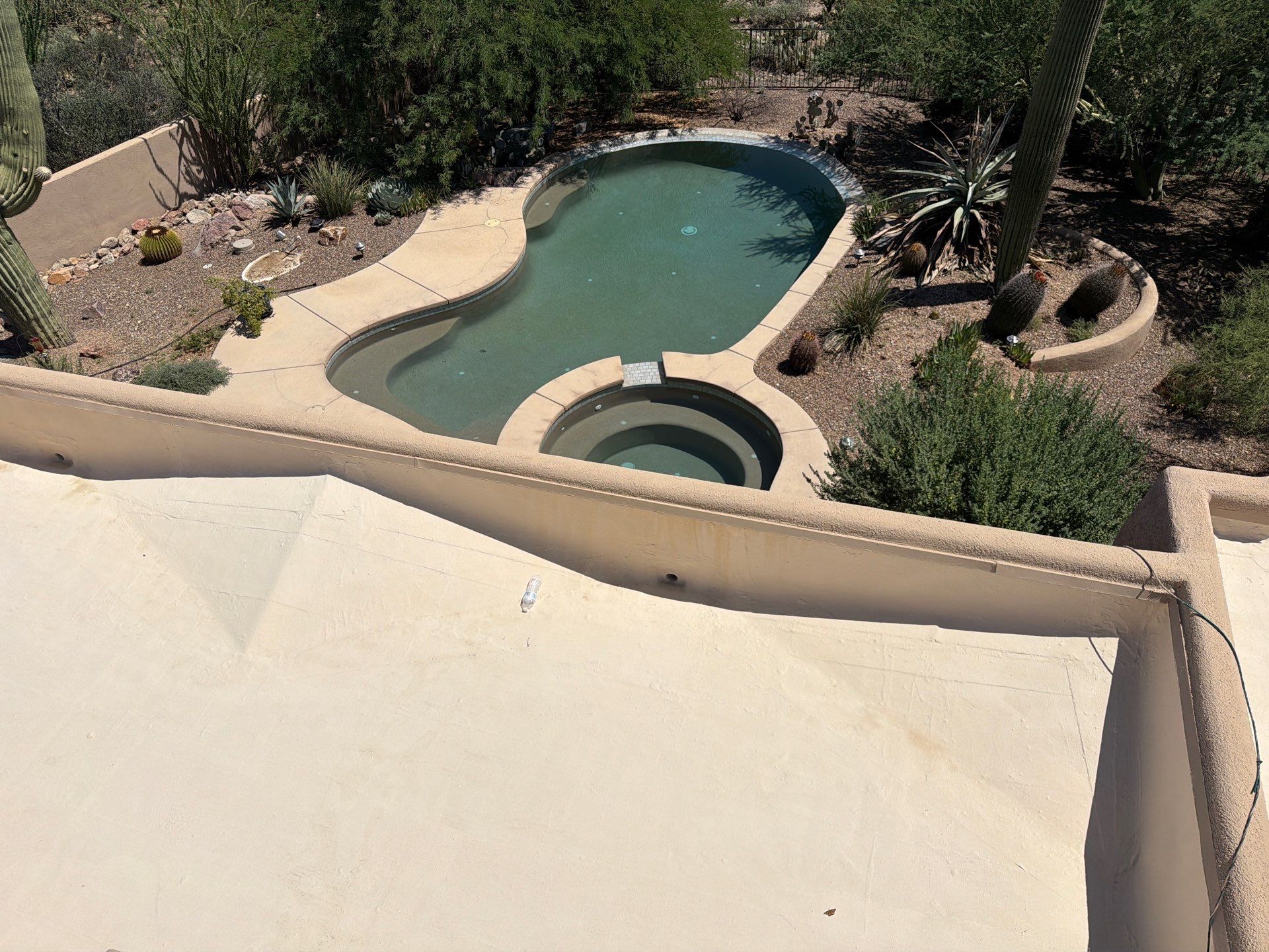 Residential Flat Roof Elastomeric Coating and Restoration in Tucson by West Coast Roofing AZ