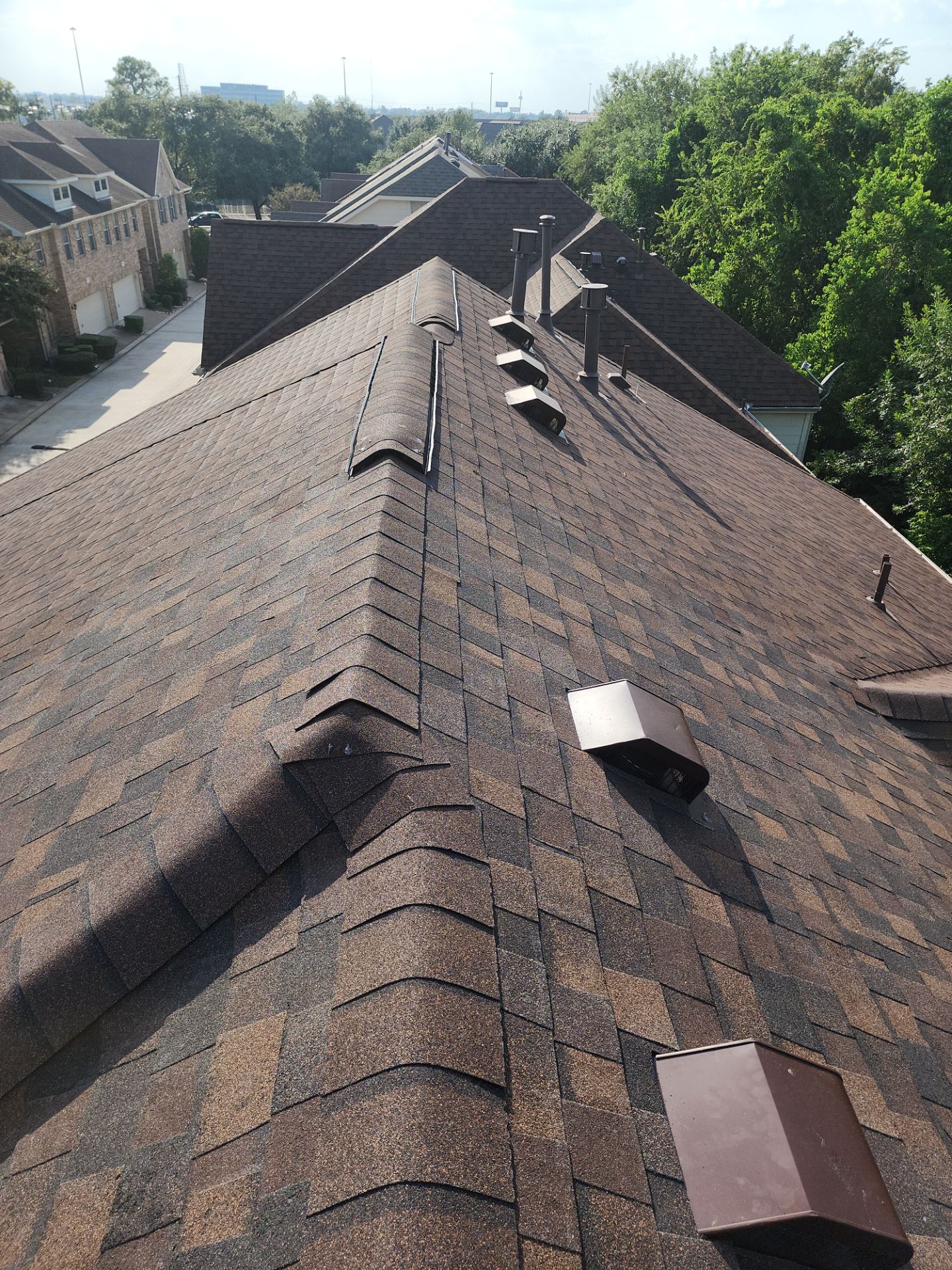 Residential Roofing Installation using Owen's Corning Duration (Lifetime) Shingles by Roof Repair Company