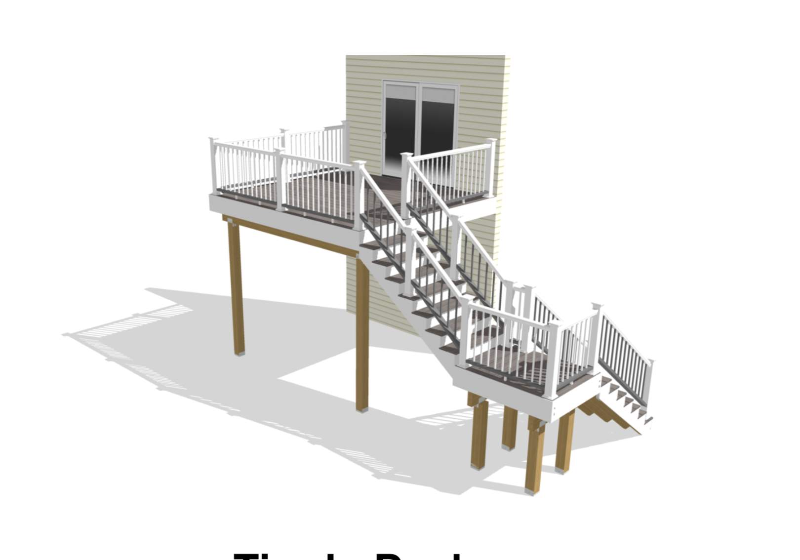 Porch/Deck Construction using Trex Decking by UBrothers Construction