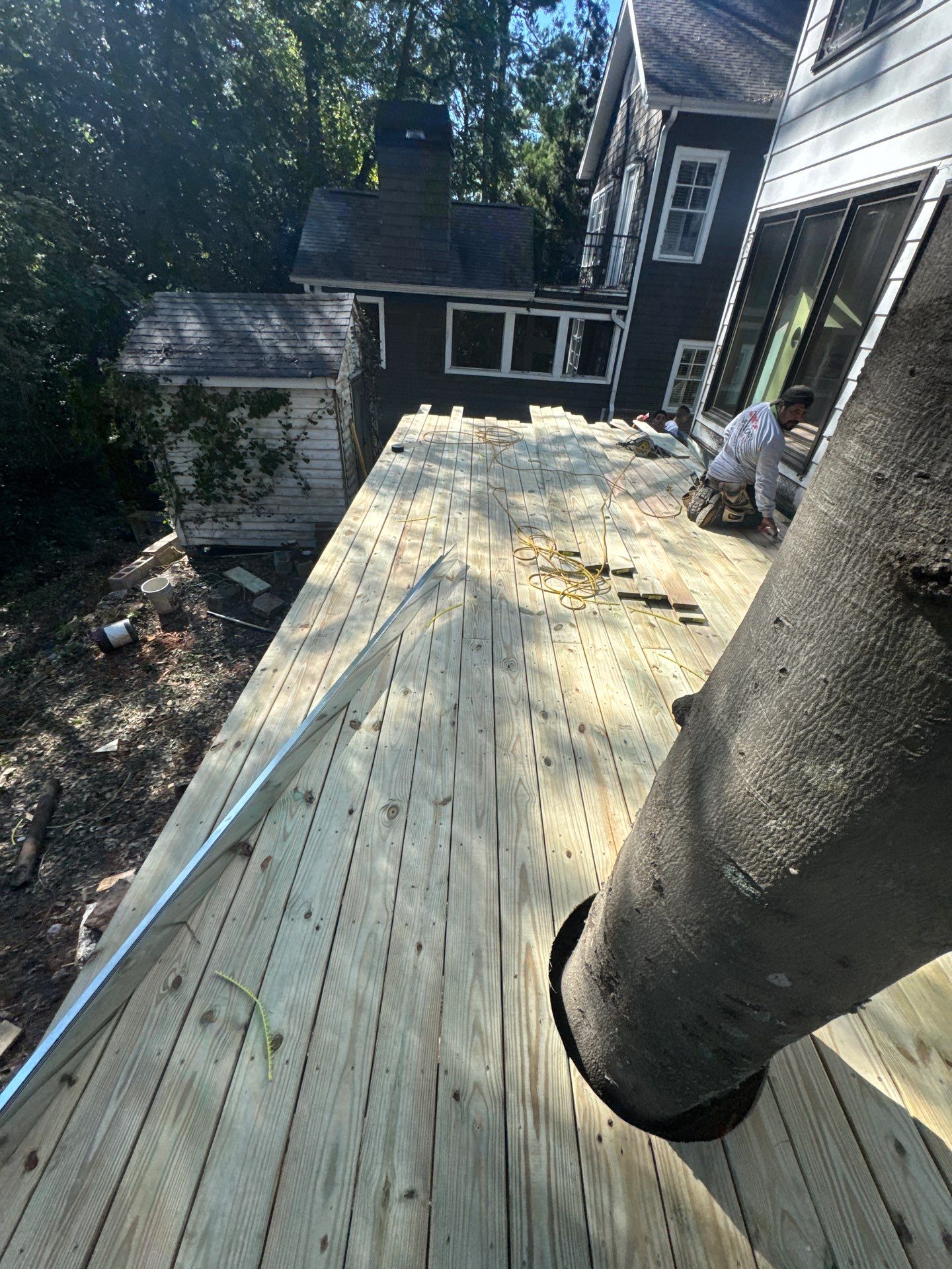 Pressure Treated Pine Deck Build in Atlanta, GA by Nelson Exteriors