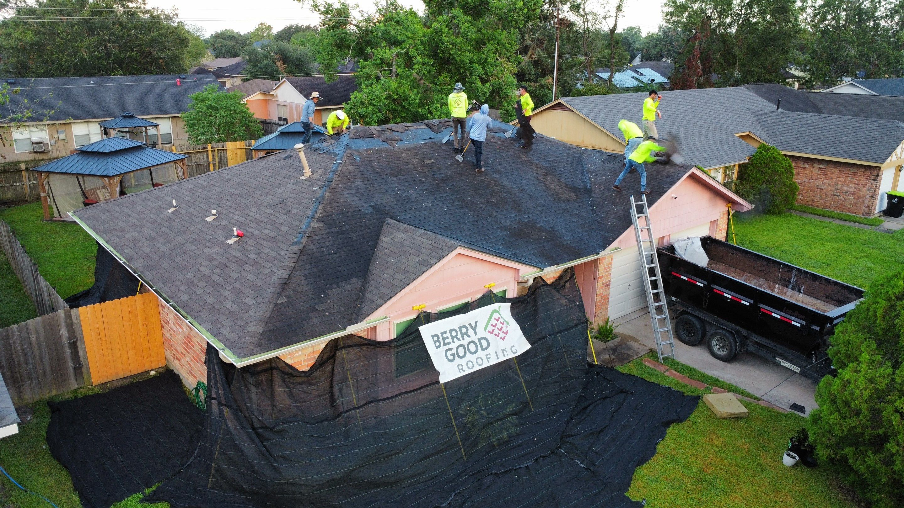 Marine Veteran Reroof Project by Berry Good Roofing 