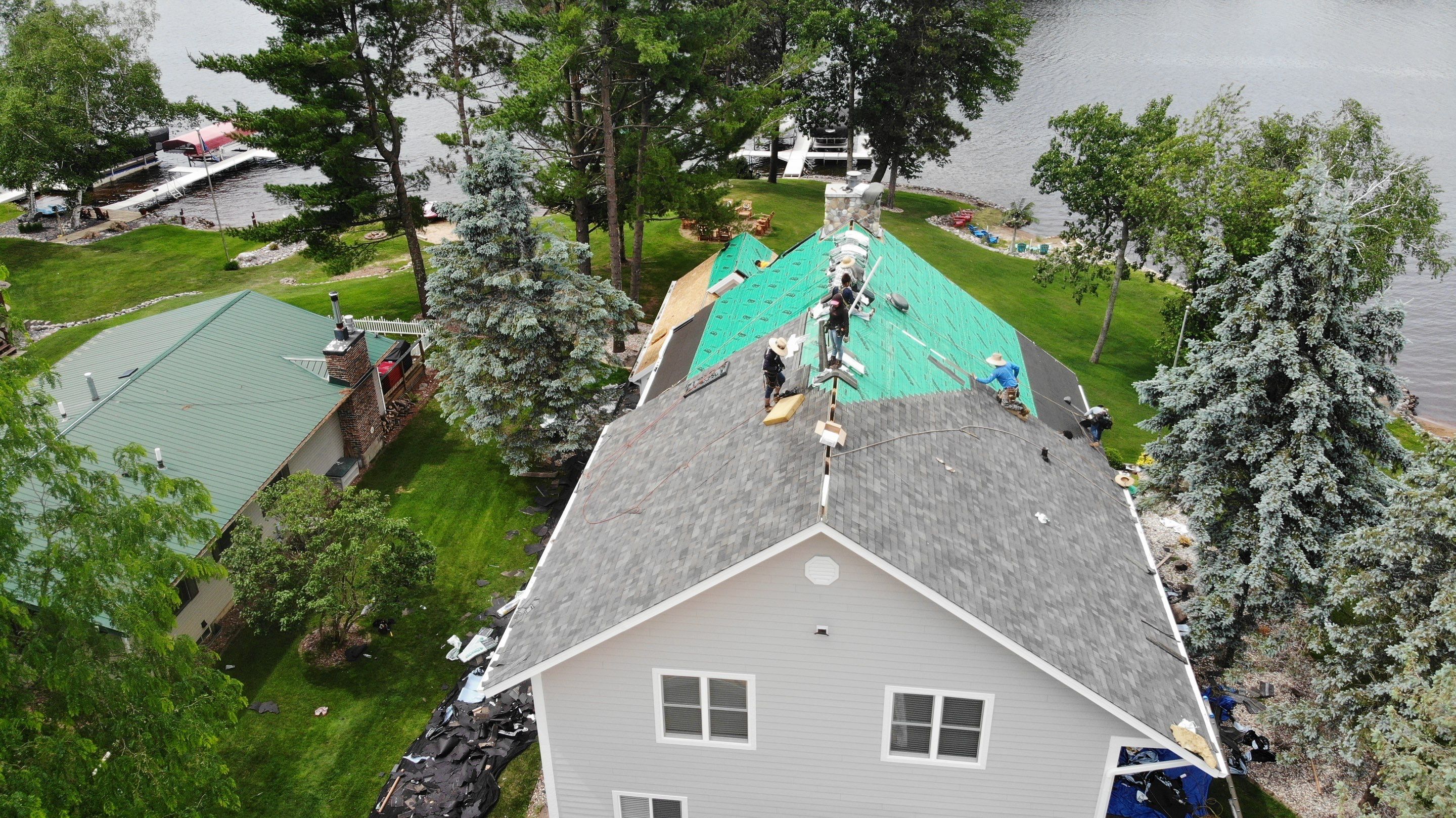 Nekoosa Residential Roof Replacement with Architectural Shingles and Skylights by Mr Roof & Remodeling Co