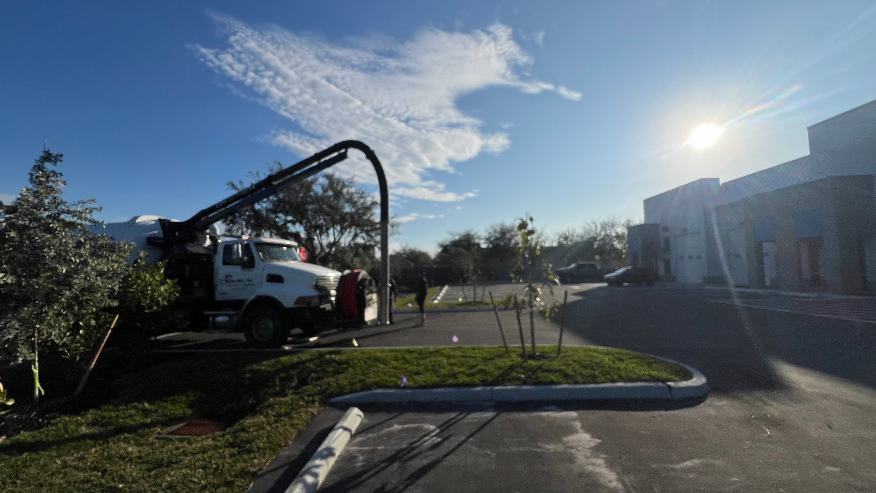 New Commercial Construction Stormwater System Cleaning by APS Power & Water