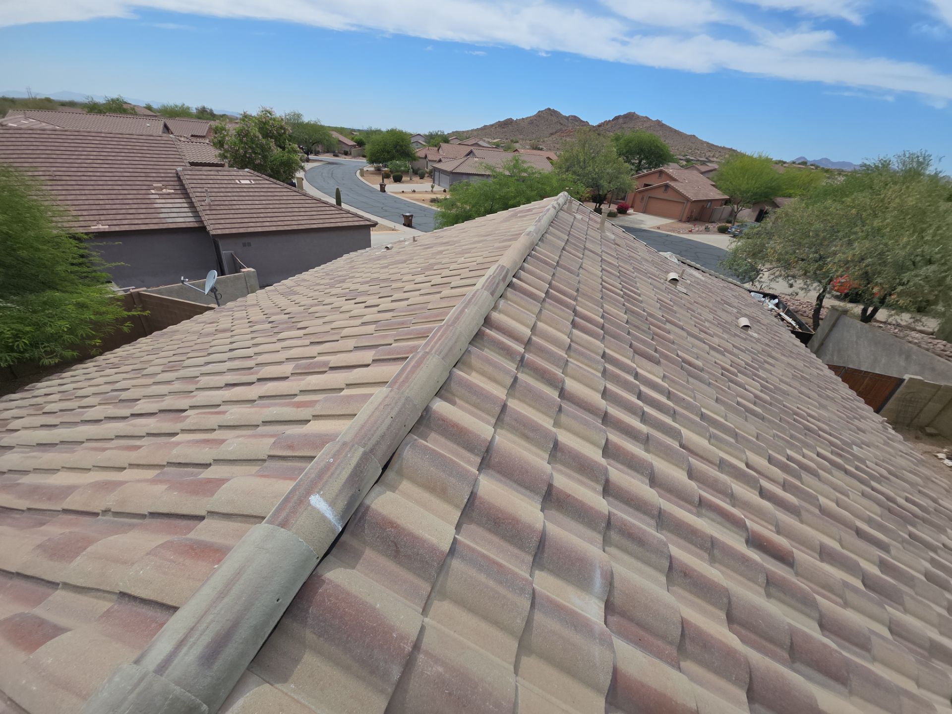 Tile reset in Gold Canyon, AZ by Weather-Tite Roofing